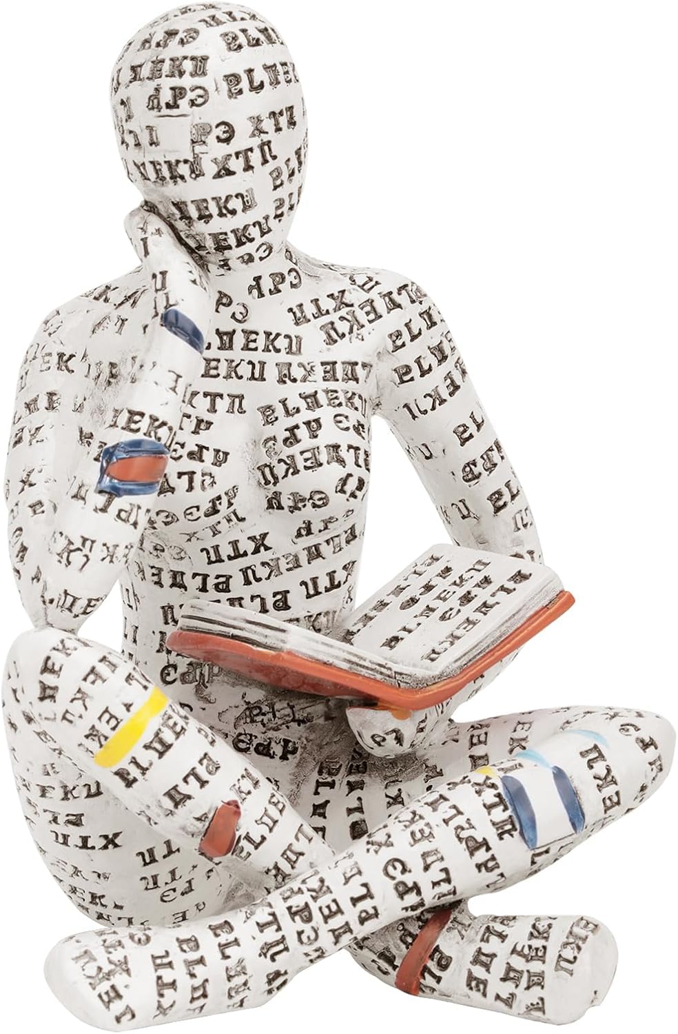 Dytartzx Modern Bookshelf Decor，Reading Women Figurine Sculpture，Thinker Statue for Living Room, Office, Bedroom (Style 5)