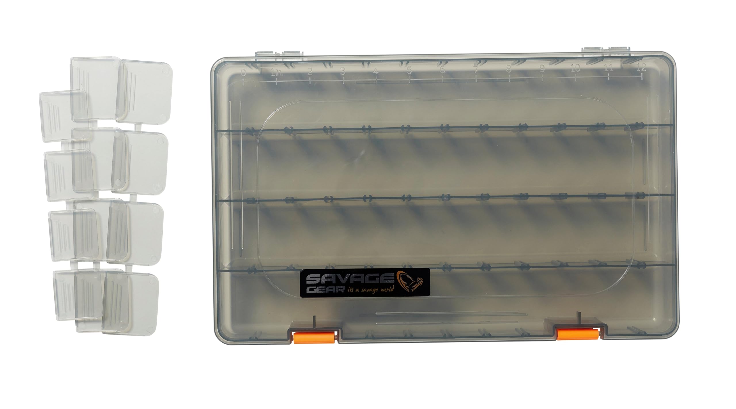 Savage Gear System Box Tasche - Leichte Umhängetasche für Mobile Angler - Inklusive 3 Köderboxen, ergonomischem