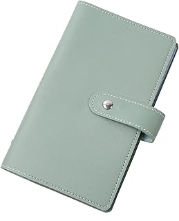 [VOLAN] レザー カード ケース 大容量 96枚 収納 クレジット 名刺 ポイント カード入れ ホルダー メンズ レディース CARD CASE 6カラー (グリーン)