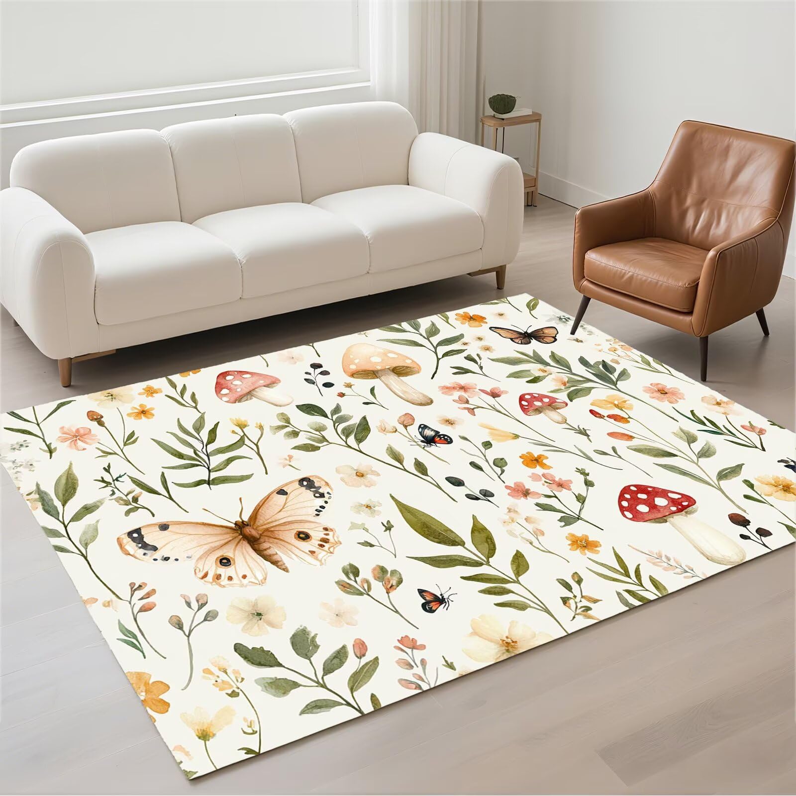 Tapis salon 50x80cm de couloir moderne lavable et antidérapant avec motif animal unique