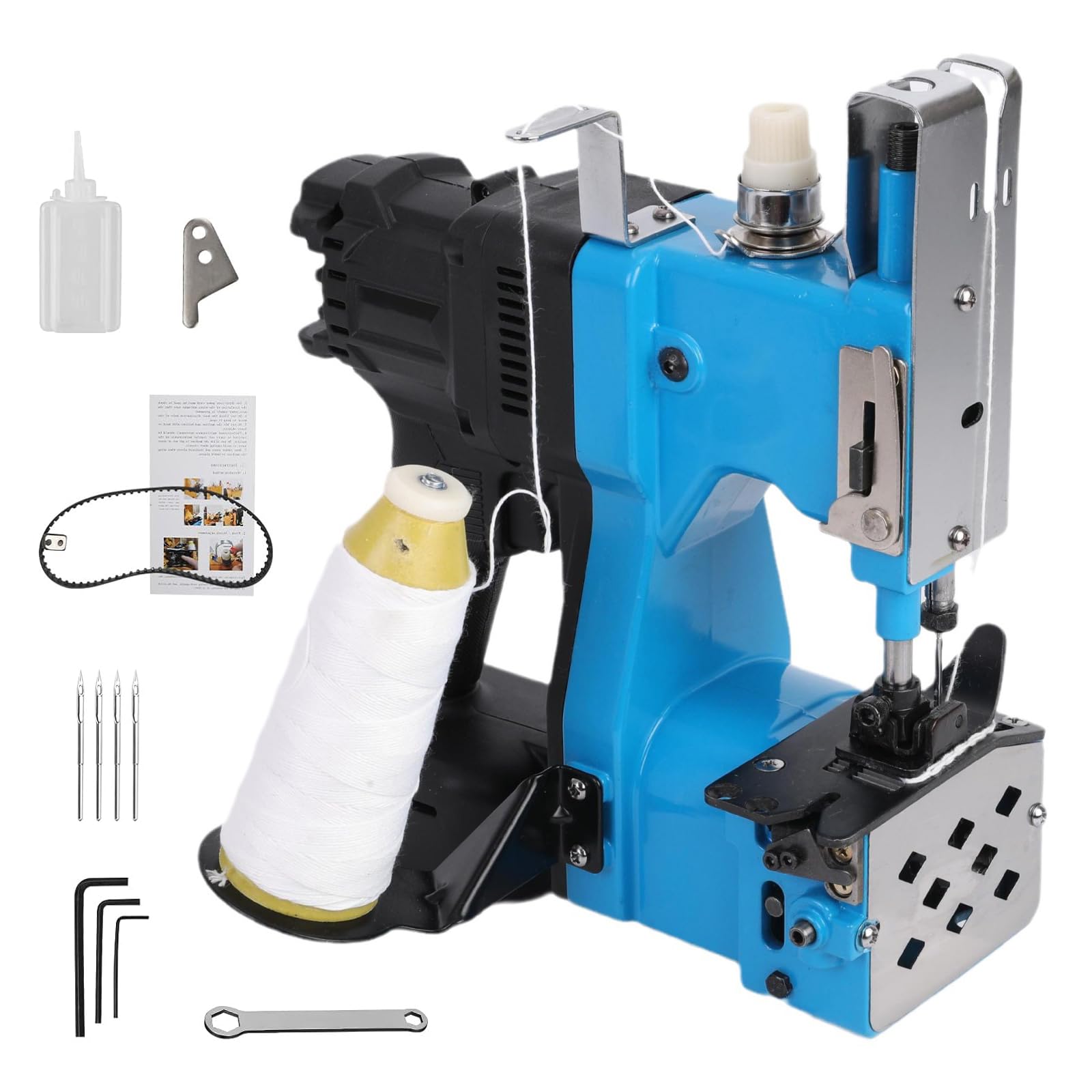 Macchina da Cucire Portatile Compatibile con Batteria Makita 18V, Macchina da Cucire per Sacchi, Cucitrice Portatile per Tessuti Closer Stitcher per Sacchetti di Sacco, Tessuto (Batteria non inclusa)