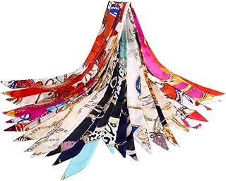 IKEA ミニバッグキーホルダーの賢い使い方 3 Women's Silk Scarf, Hair Ornament, Bag Decoration, Handle, Accessories, Commutes, Parties, Set of 12, Easy to Mix and Match with Clothes