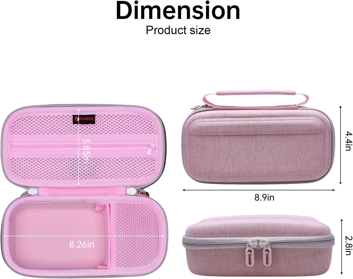 XANAD Hard Case for Sony a6400 a6700 a6000 a6100/Sony ZV-E10 ZV1 ZV1F ZV-E10 II/Sony RX100 VII Mirrorless Digital Camera, with Shoulder Strap,Pink - Image 5