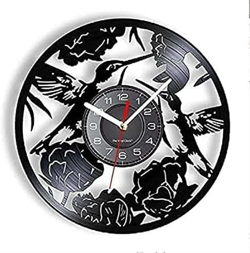 Reloj de pared con nĂşmeros romanos modernos, silencioso, sin tictac, 12 pulgadas, diseño de rosas para jardĂn, disco de vinilo, para amantes de la Reloj de pared con nĂşmeros romanos modernos, silencioso, sin tictac, 12 pulgadas, diseño de rosas para jardĂn, disco de vinilo, para amantes de la