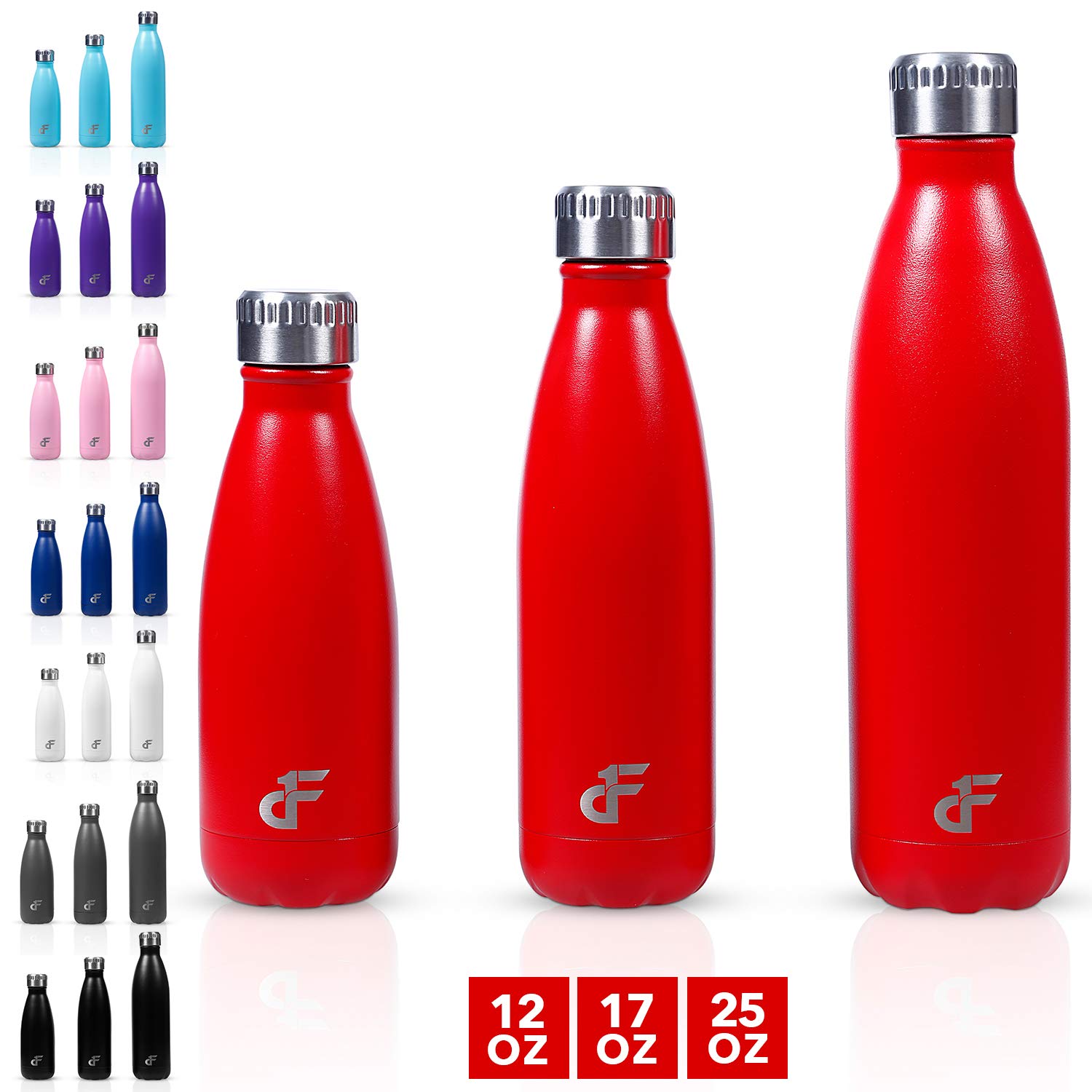 Buy Day 1 Fitness Stainless Steel Water Bottle Narrow Mouth with Screw