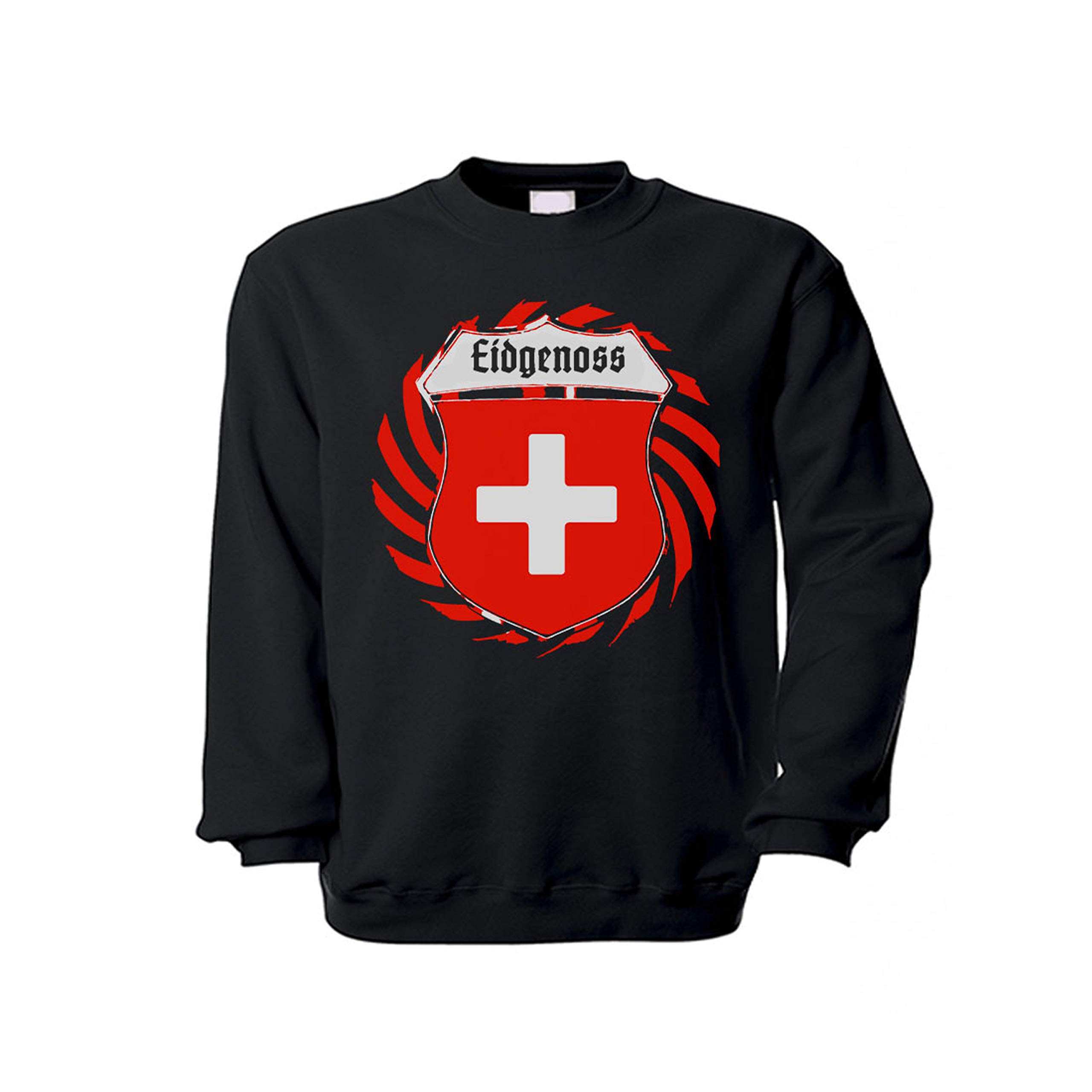 Pull suisse gothique noir confortable et chaud Copytec Pulli Eidgenoss pour l'hiver - 3