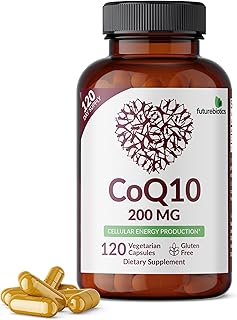 Futurebiotics CoQ10 200 MG Cellular Energy Production, 120 Vegetarian Capsules