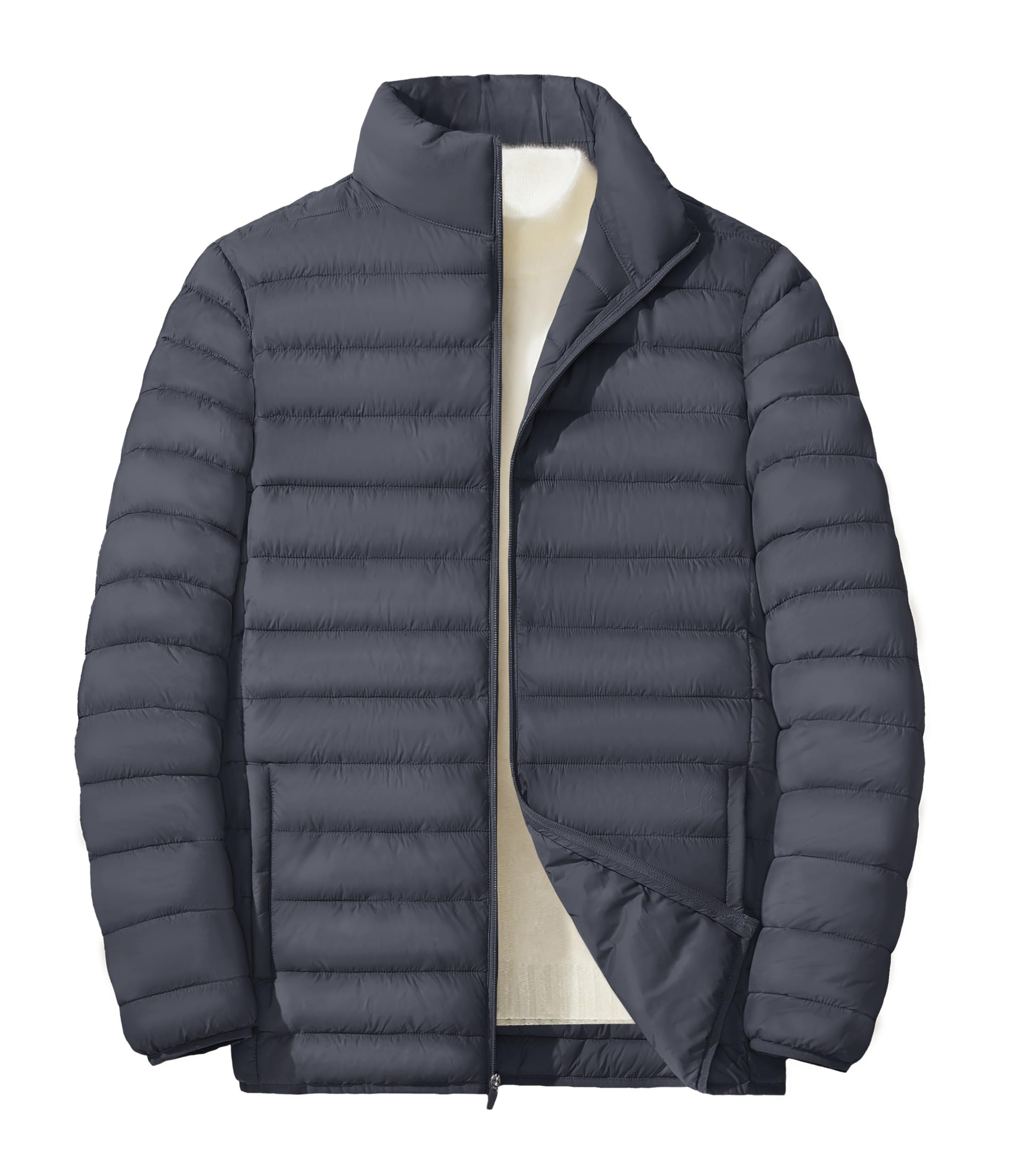 MAGINVIT Men's Puffer Jackets Lightweight Warm Windproof Coat Water-Repellent Windbreaker Quilted Jacket Winter Fall Spring