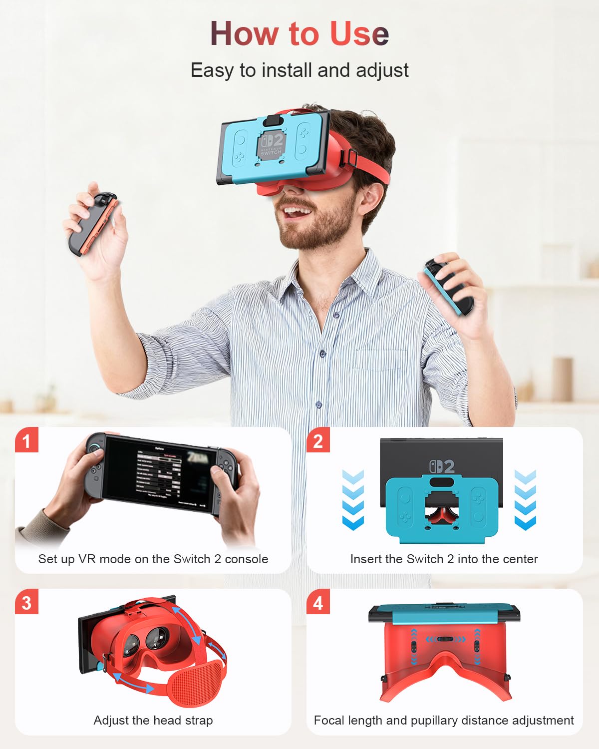 Amazon.com: VR Headset for Nintendo Switch 2 (2025), Switch 2