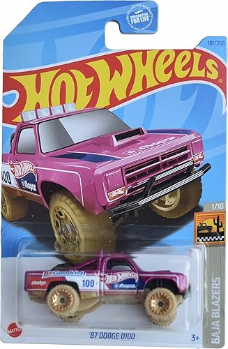 Miniatura 1 de Hot Wheels Dodge D100 '87, Baja Blazers 110 Rosa 181250