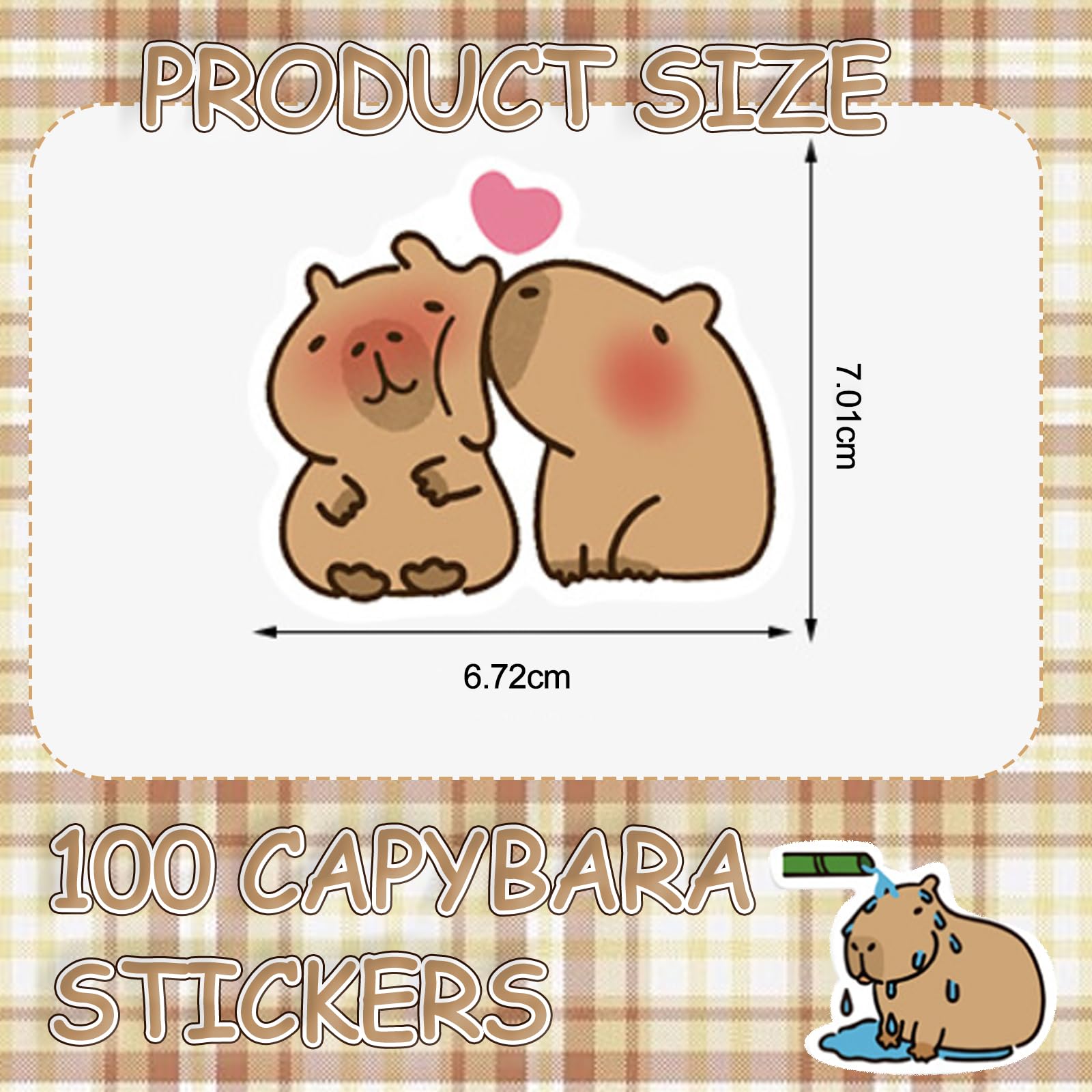 DKDDSSS Lot De 100 Autocollants, Stickers Aesthetic, Colorful Cute