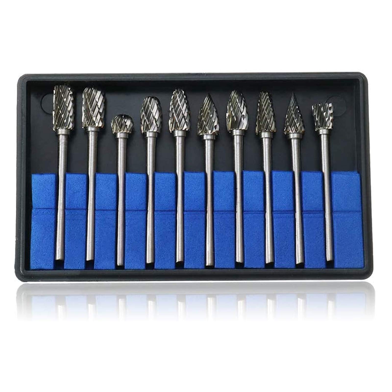 YFFSFDC Carbide Bar Router Bits, 10 Types, Set of 10, Tungsten Router Bits, Carbide Drill Bits, 0.1 inch (3 mm), Shaft, Blade Width 0.2 inch (6 mm) (50 mm) Length) : DIY, Tools & Garden