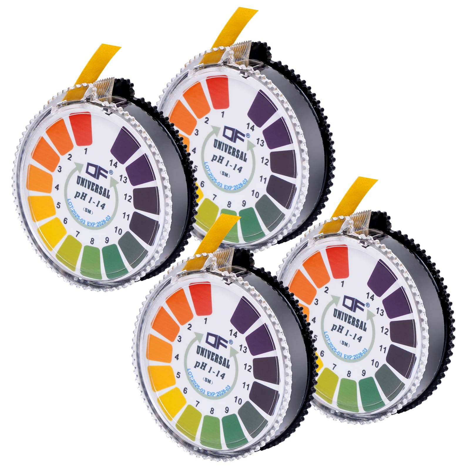 Bandelettes de test universelles, bandelettes de test PH, mesure pleine portée, 0-14 papier de tournesol pour test d'acide, bandelettes indicatrices, longueur 5 m (4)