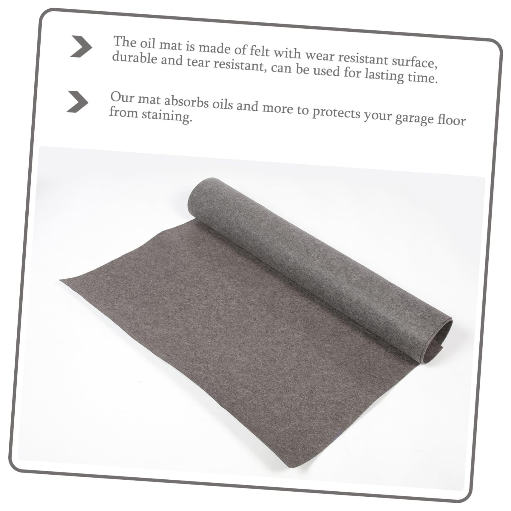 Alfombrilla Grande para Suelo De Garaje Resistente Al Aceite, Tapete Enrollable De Fieltro Antidesgarro, Reutilizable y Absorbente, para Mantenimiento De Coches y Talleres