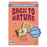 Vista 1 de Back to Nature - Galletas finas de arroz sin transgénicos, sin gluten con múltiples semillas, 4 onzas / 113 gramos