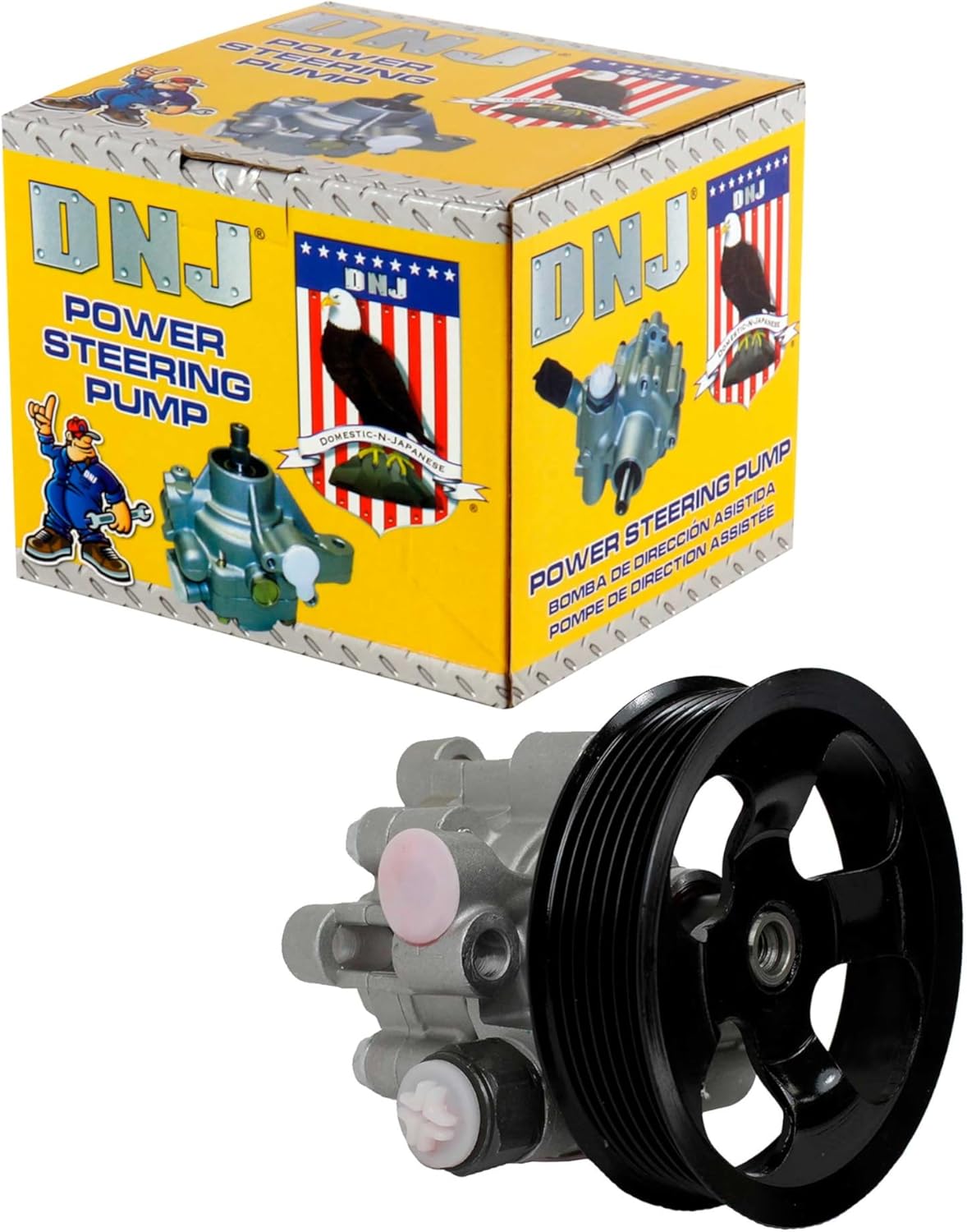 DNJ PSP1073 New Power Steering Pump for 2003-2010 Toyota 4Runner, FJ Cruiser, Sienna 3.5L-4.0L V6 24V DOHC 3456cc