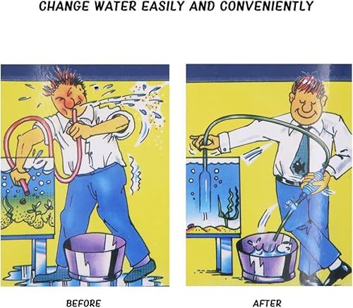 Miniatura 3 de Cambiador de agua para acuario con bolsa de aire y controlador de flujo de agua - 8.2 pies