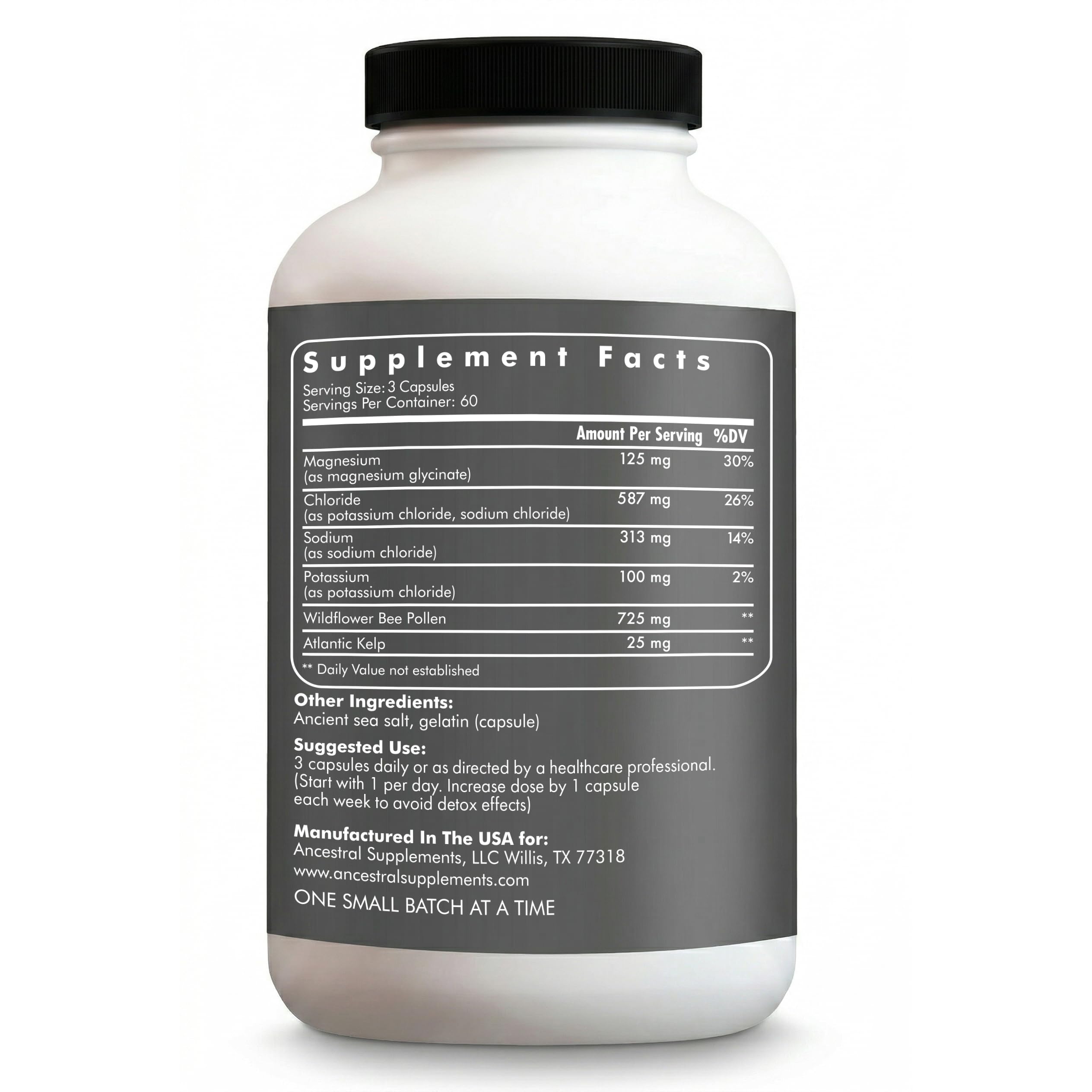 Ancestral Supplements Minerals & Electrolytes Capsules, 180 Ct — Amazon image 2