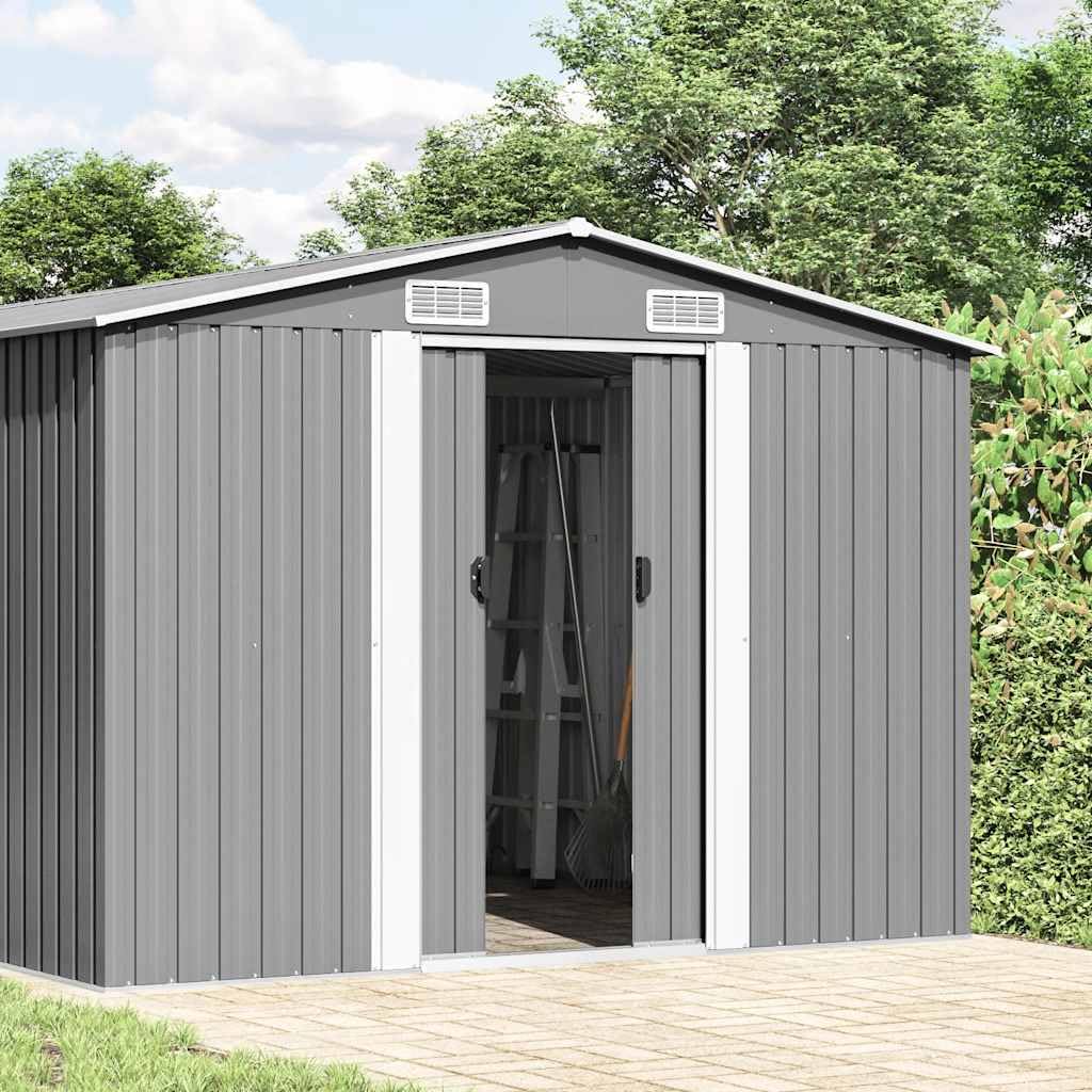Générique Abri de Jardin Gris 257x779x181 cm Acier galvanisé,47033