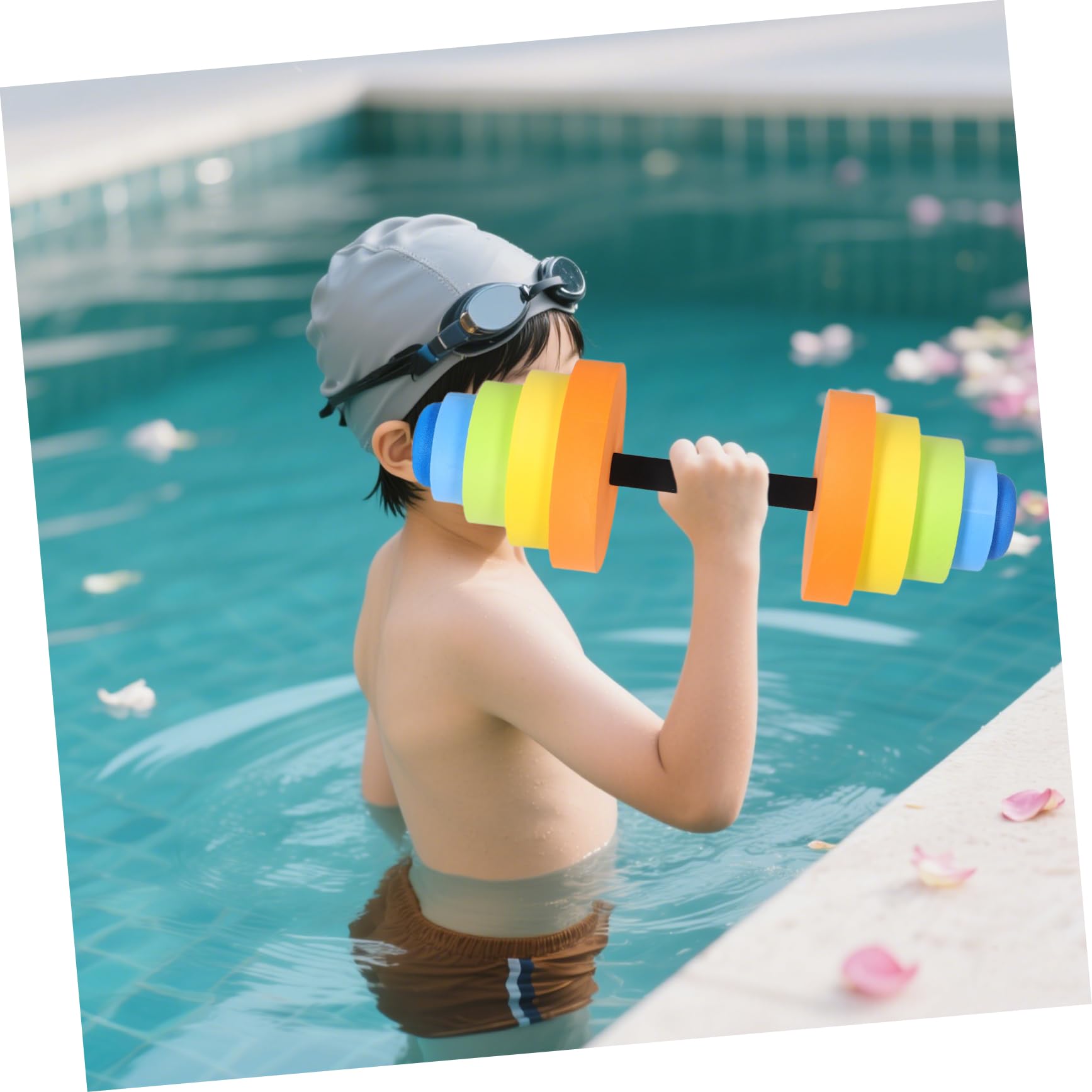 Yardwe Manubri Acquatici Eva Leggeri Esercizi Attrezzatura Versatile per Aerobica Yoga e Fitness per Donne