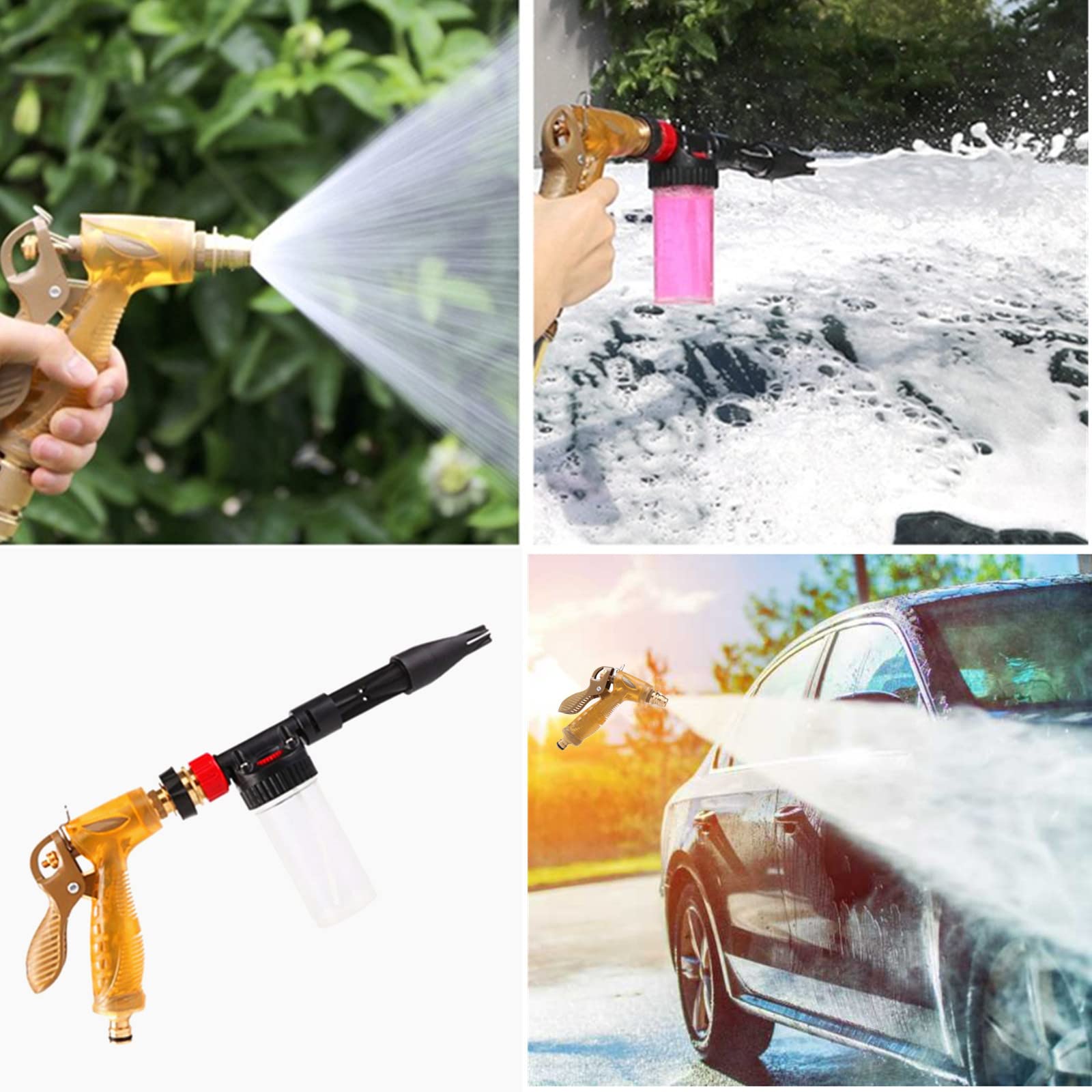 Pistola a Spruzzo Ad Alta Pressione 2-in-1 Manuale per Auto, Finestra, Giardino, Piano