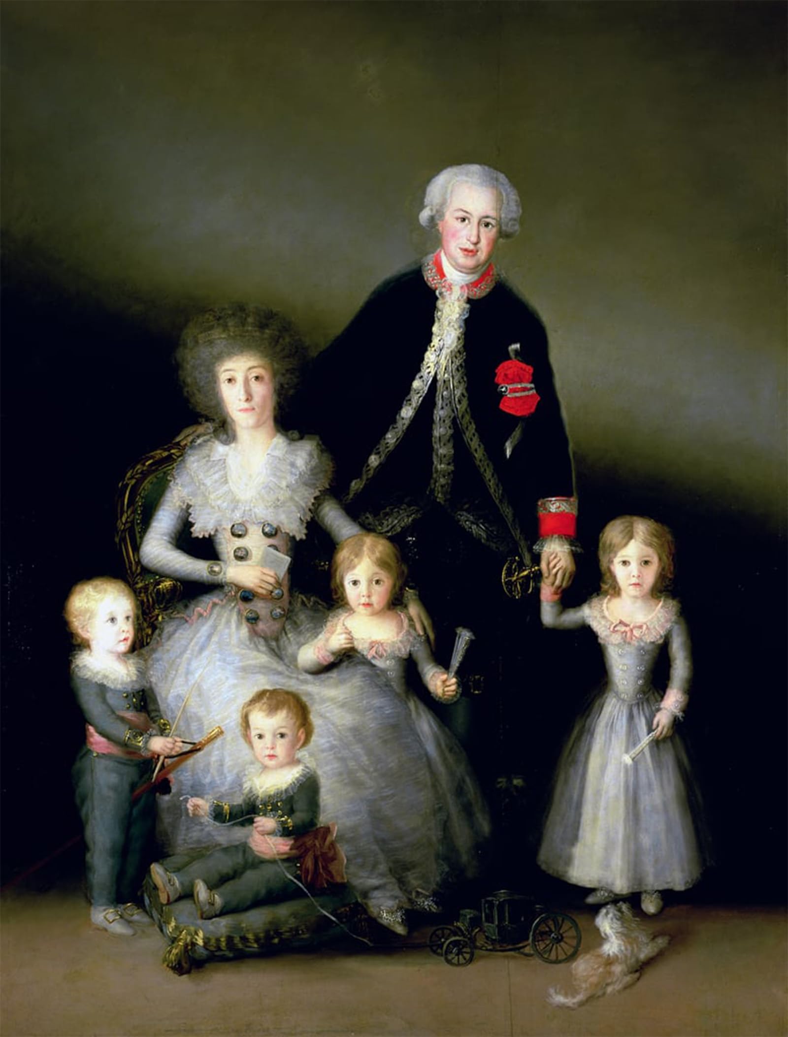 ARTXLXXBN Famous Art Print Poster Vintage Wall Art Osuna and His Family by Francisco De Goya Canvas Art Poster for Home Decor 60x90cm