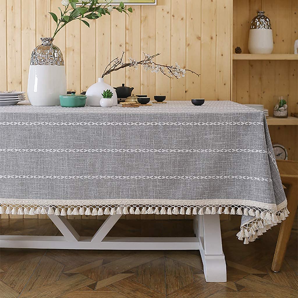 Housse de table anti-poussière en coton épais pour protéger votre table de cuisine