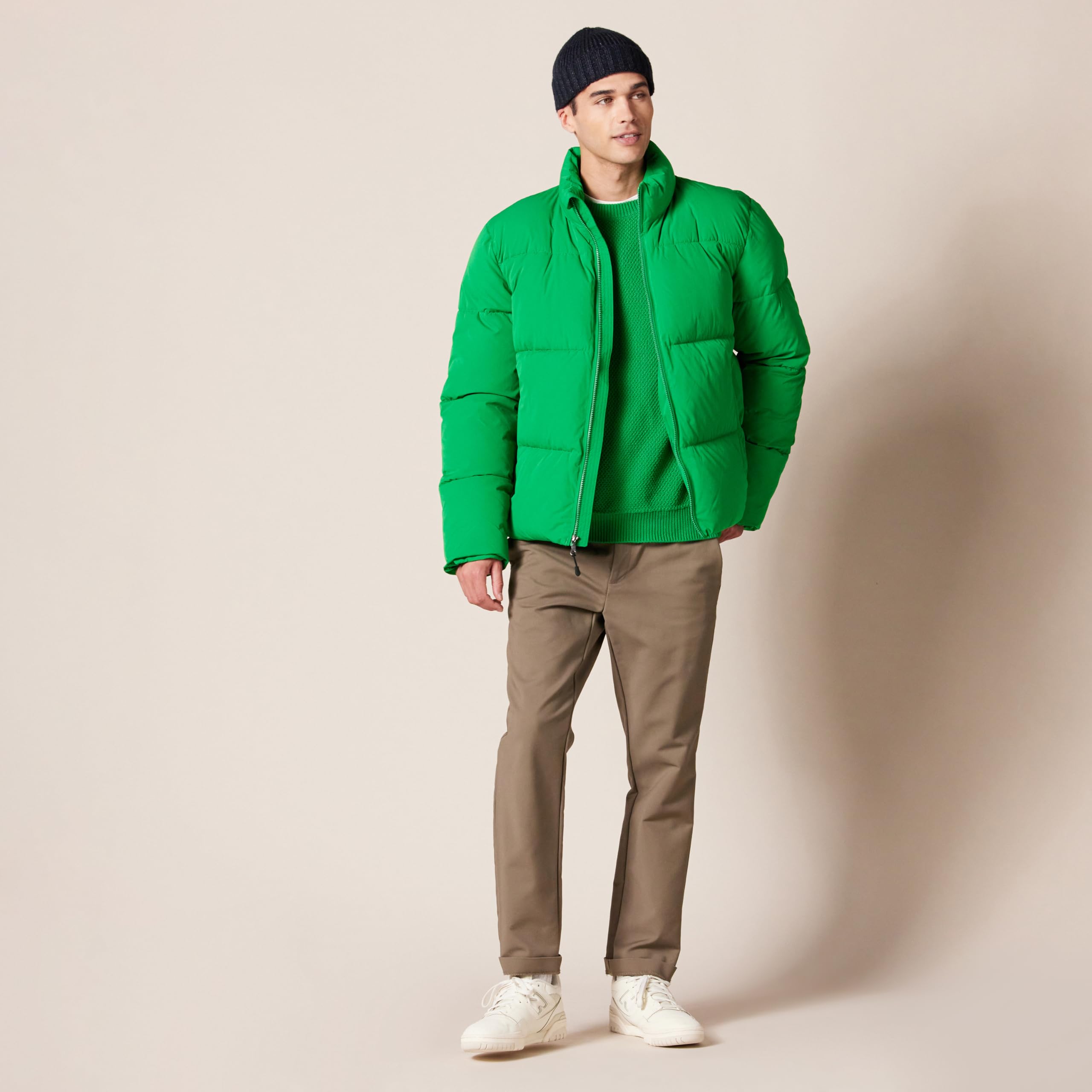 Amazon Essentials Mężczyźni Mock Neck Puffer (dostępny w dużych i wysokich)