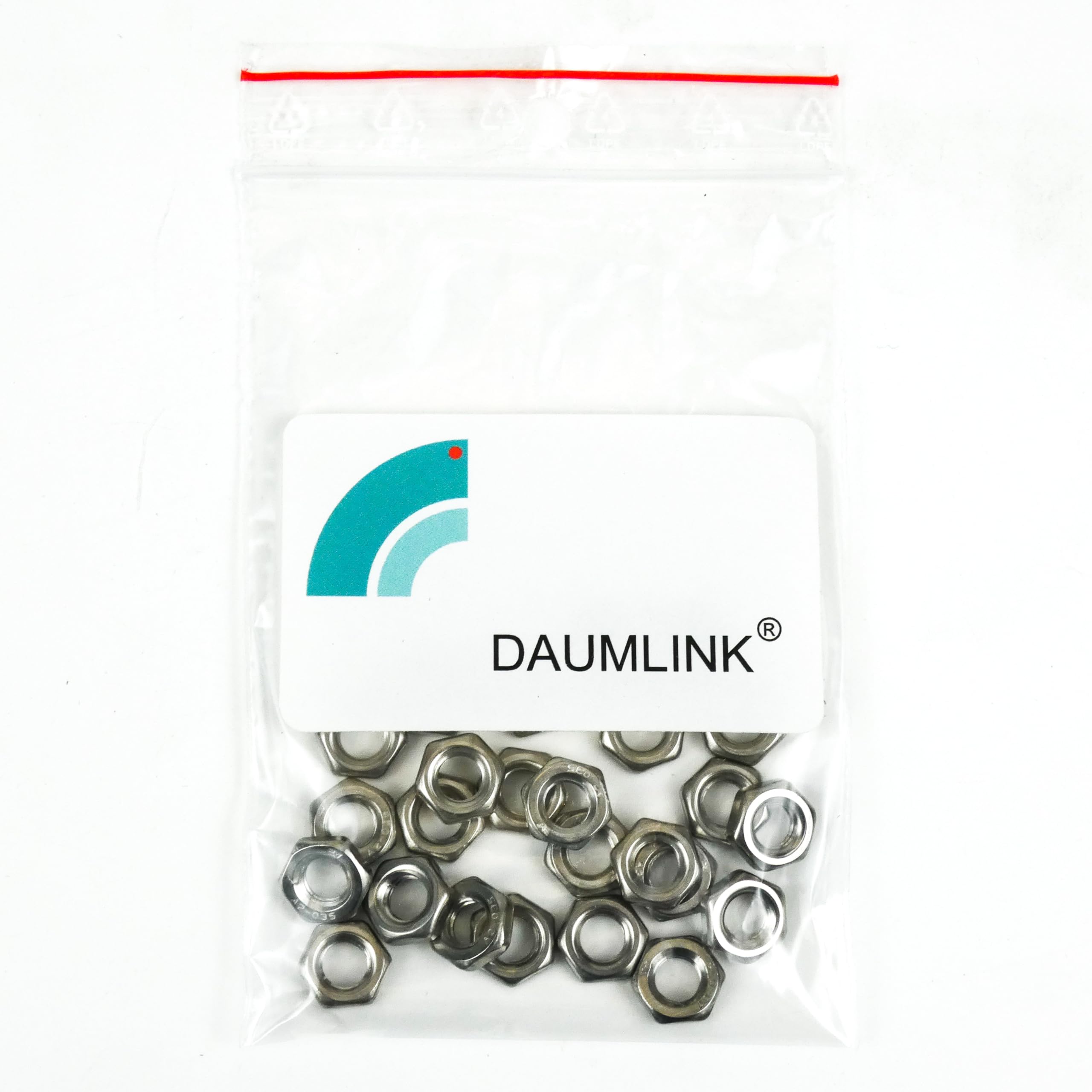 Dado basso DIN 439 – Dado esagonale sottile forma B con smusso | Acciaio inox A2 (V2A) | Fissaggio compatto e preciso | 25 pezzi – varie misure (M6)