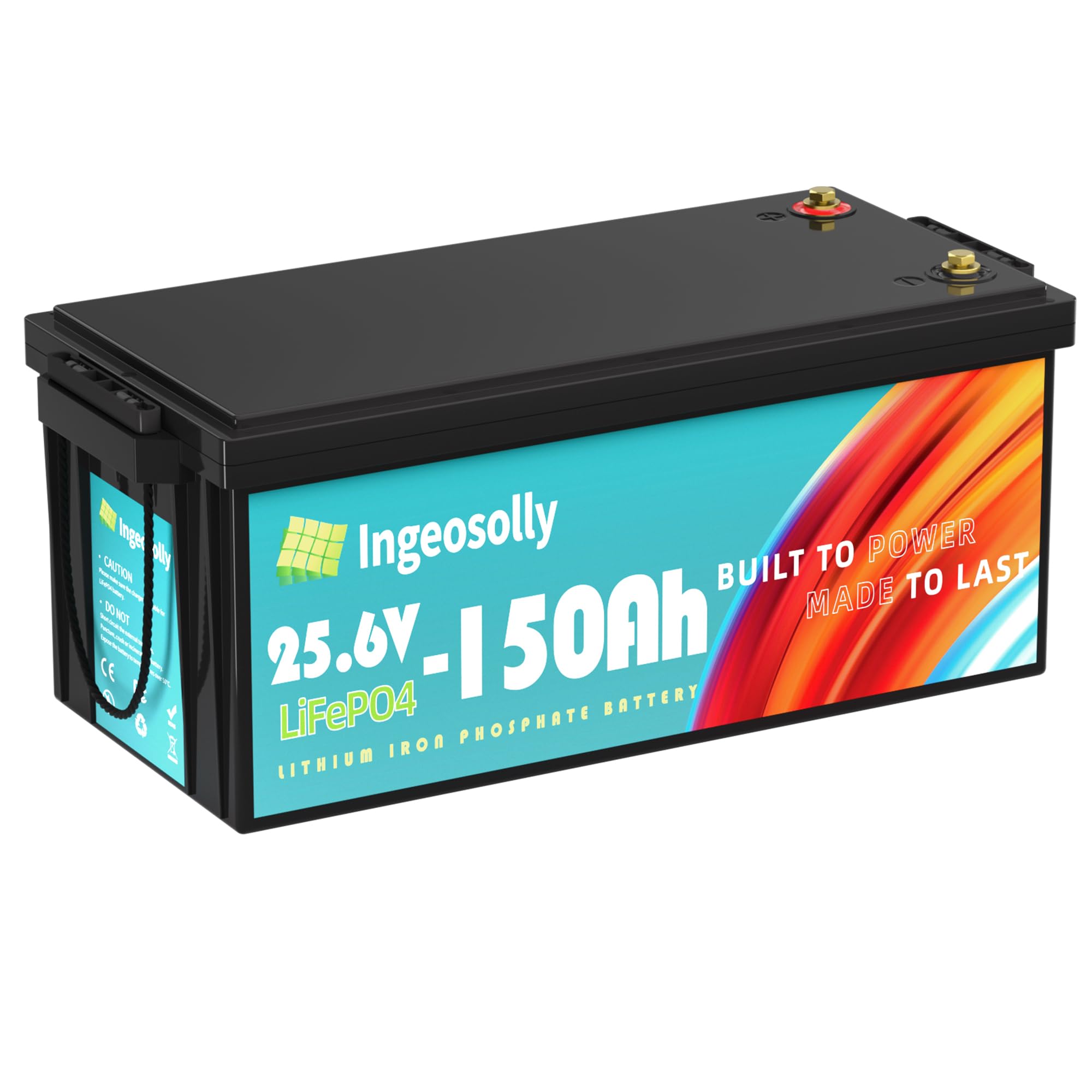 24V 150Ah LiFePO4 Lithium Battery, 8000+ Deep Cycle 24v Trolling Motor Battery 10-Year Lifespan, Upgraded BMS, Max. 3.84kWh Energy LiFePO4 Batteries for RV Solar Power Back up Energy Marine