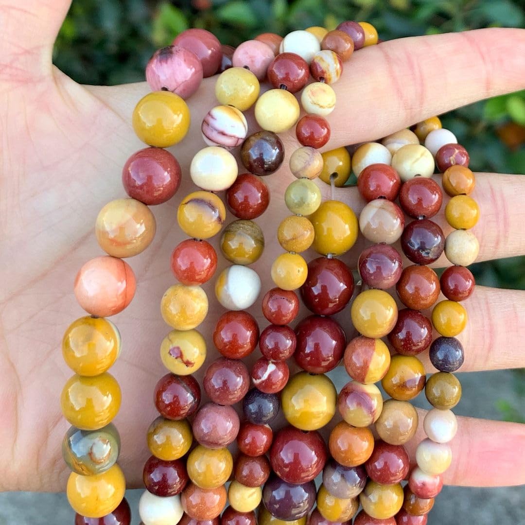 120pcs Adabele Natural Mookaite Jasper Gemstone 6mm Round Beads