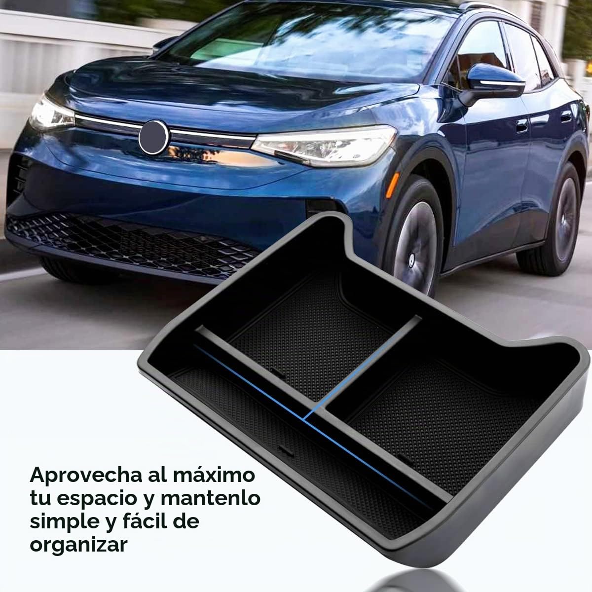 Caja de almacenamiento para consola central V W ID.4 2021 2022 2023, caja de almacenamiento compatible con V W ID.4
