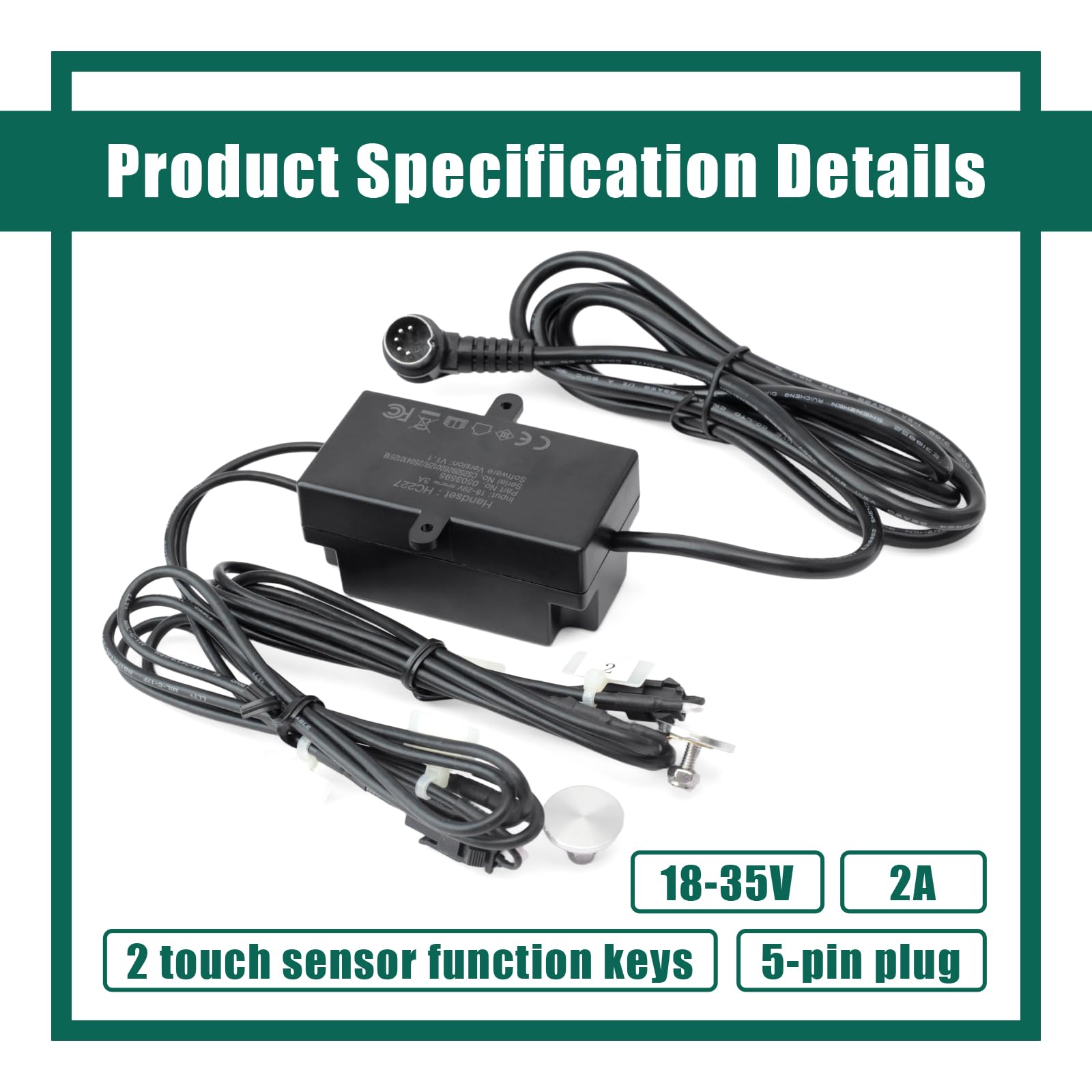 Amazon.com: YUXIVCNE HC227 503595 2 Function Key Touch Control
