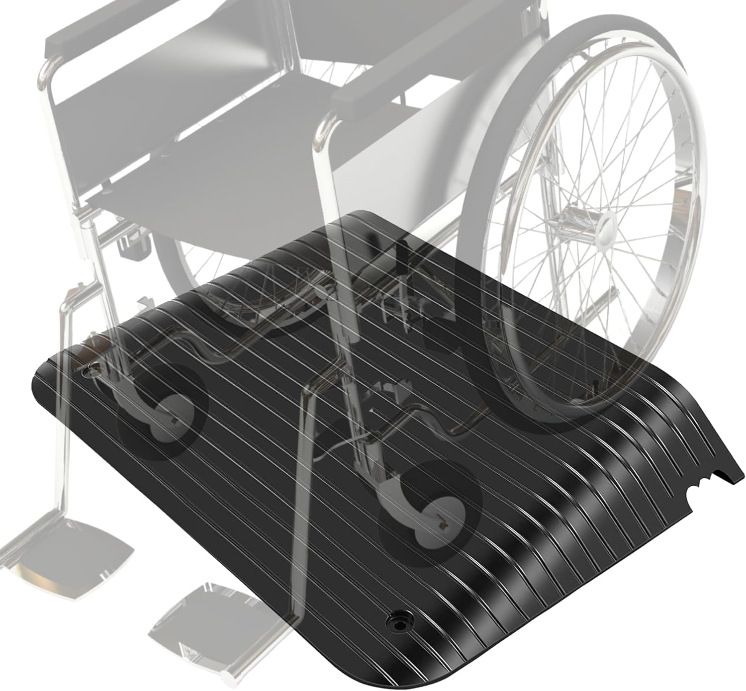Street Solutions UK Rampe de Seuil de Porte - 4" Rampe pour Fauteuil Roulant, Antidérapant, Usage Intérieur & Extérieur