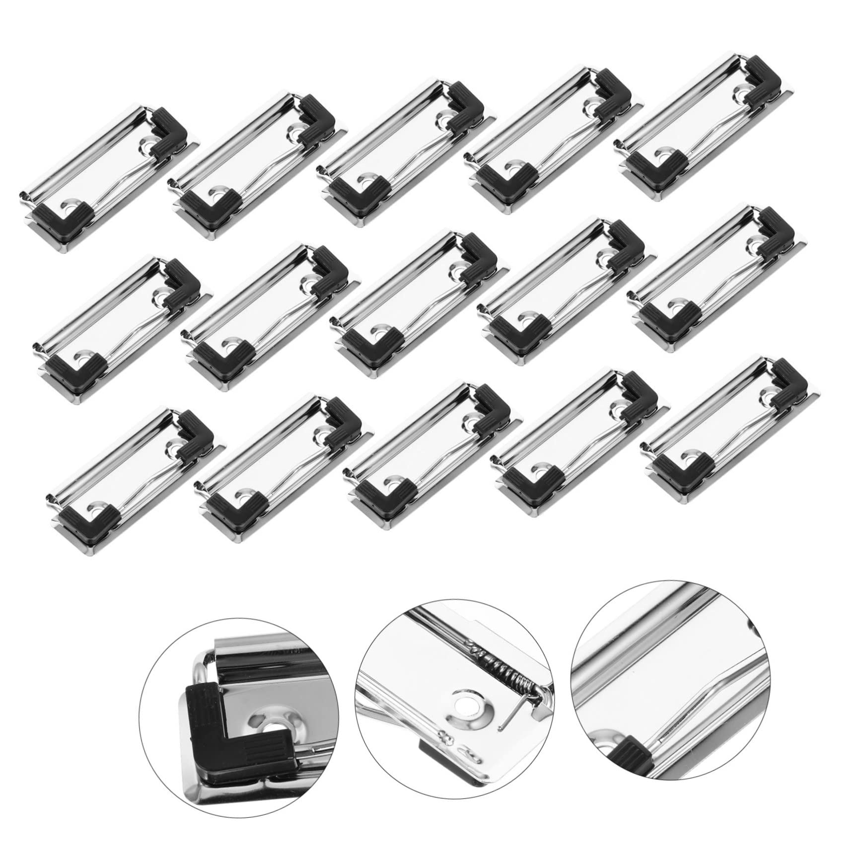 Operitacx 105piezas Clips Metálicos Montables Para Carpeta Sujetadores De Resistente y Para Escuela y