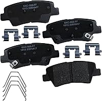 Vista 188 de Pastillas de freno traseras cerámicas Bendix Premium SBC1337 para Cadillac CTS 2014-2008, SRX 2016-2010, Chevrolet Camaro 2015-2010, Saab 9-4X 2011
