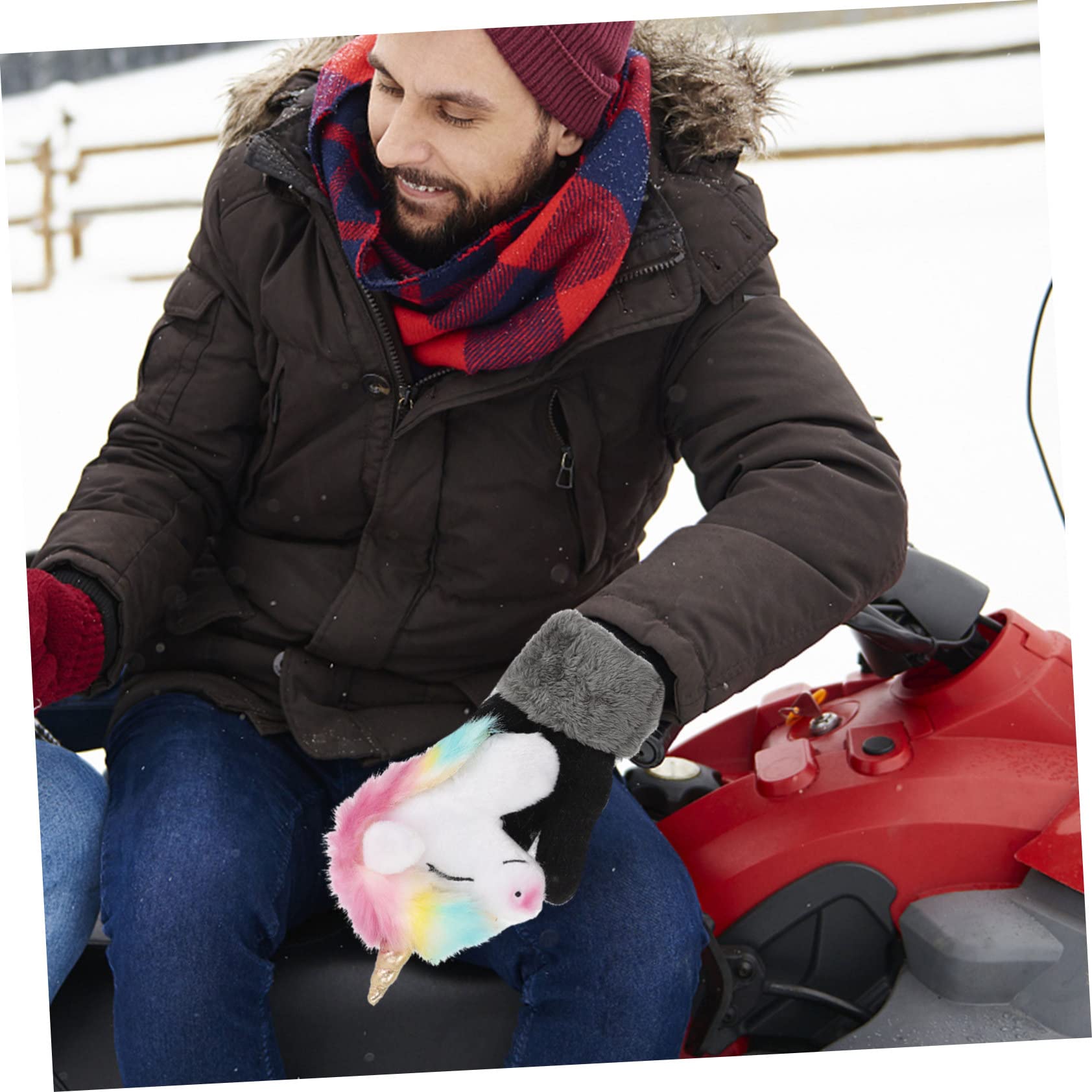3pares Guantes De Invierno Para Animales De Peluche Guantes Cálidos y Cómodos Accesorio Para Manos Para Jugar Al Aire y Actividades De Invierno