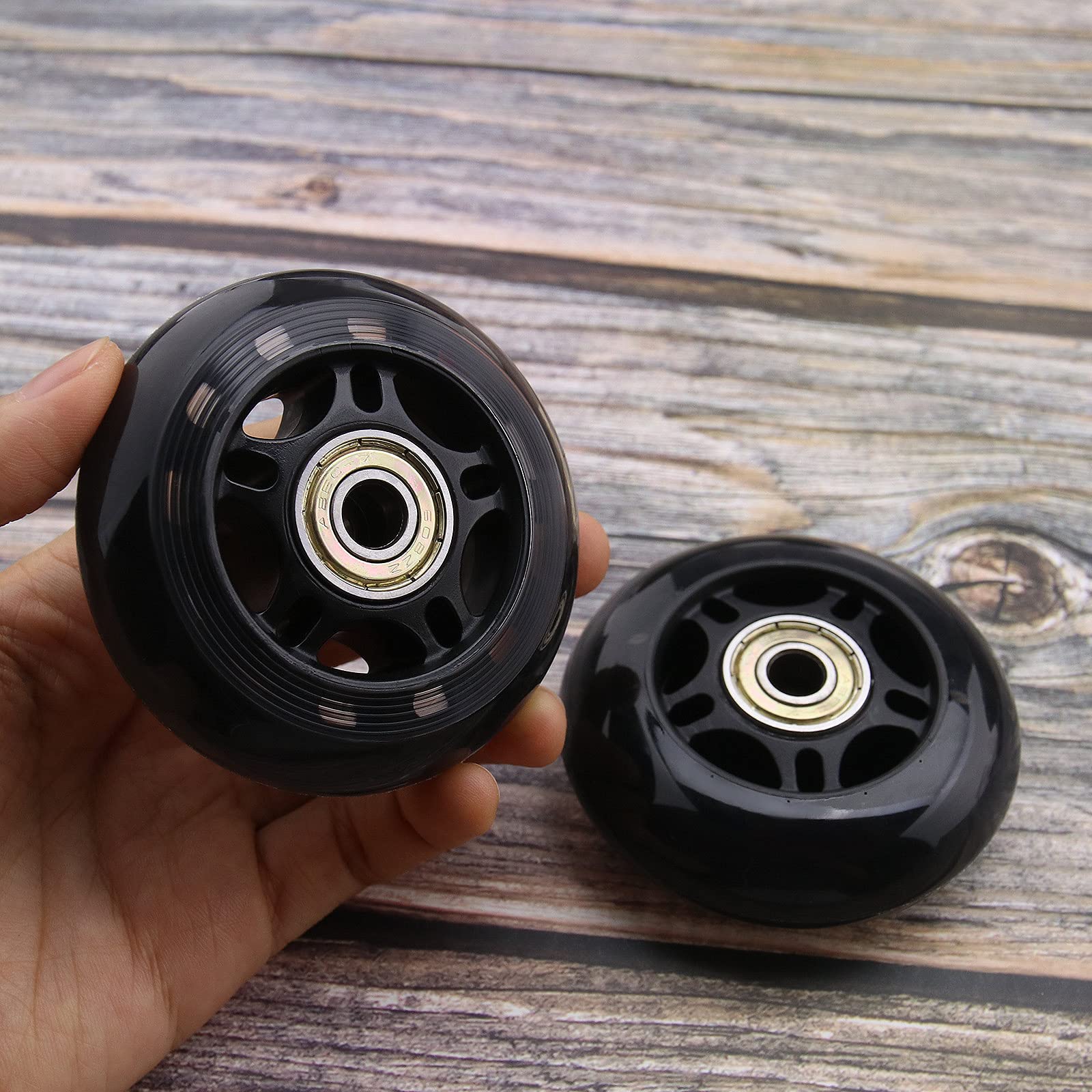 ECSiNG 8 Piezas Patinaje 70mm 82A Rodamiento ABEC-7 608ZZ para Niños Niñas Interiores Exteriores