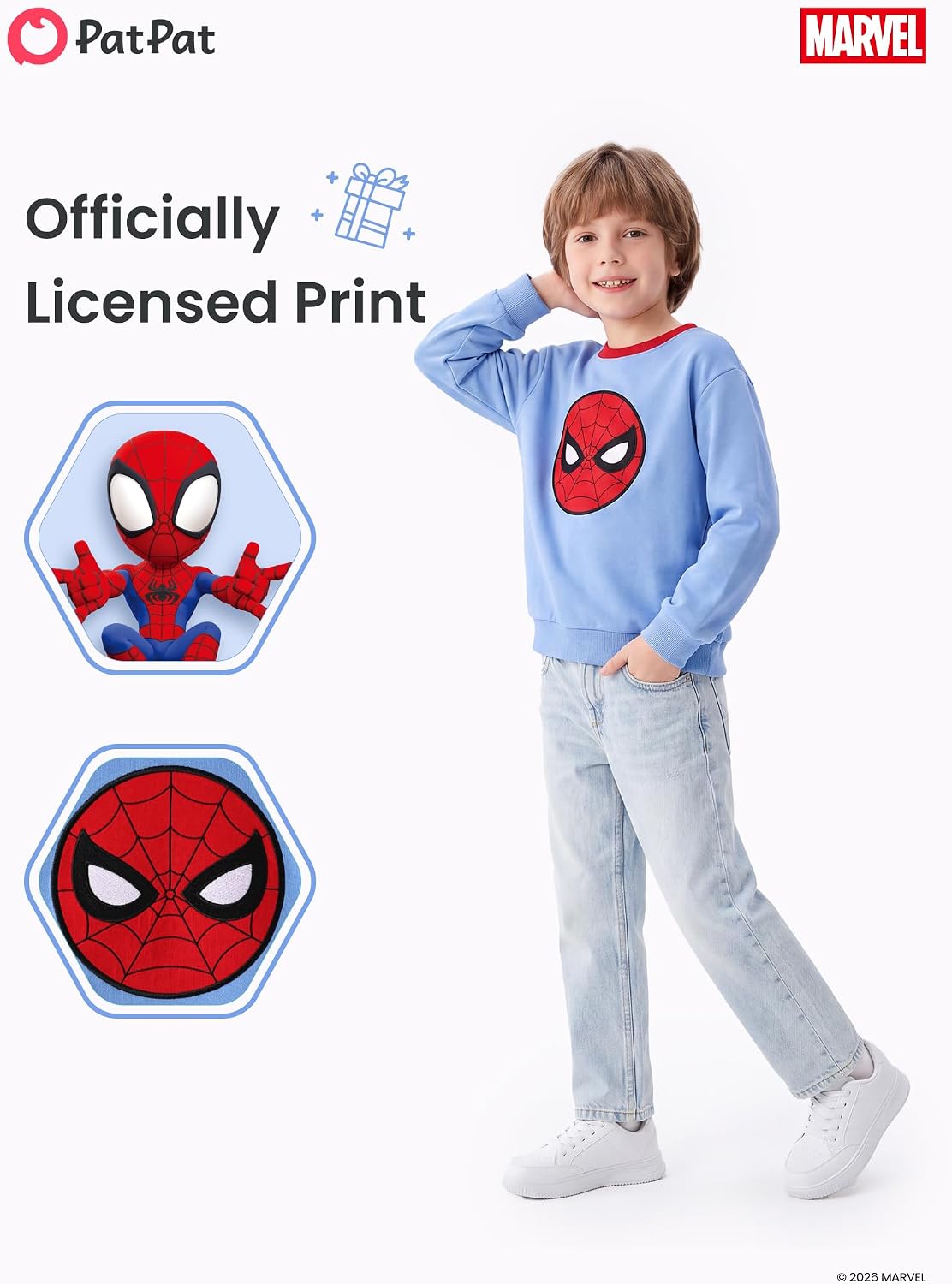 Disney Boys Crewneck Sweatshirt Kids Long Sleeve Pullover Apparel Top 2-9Y image 4