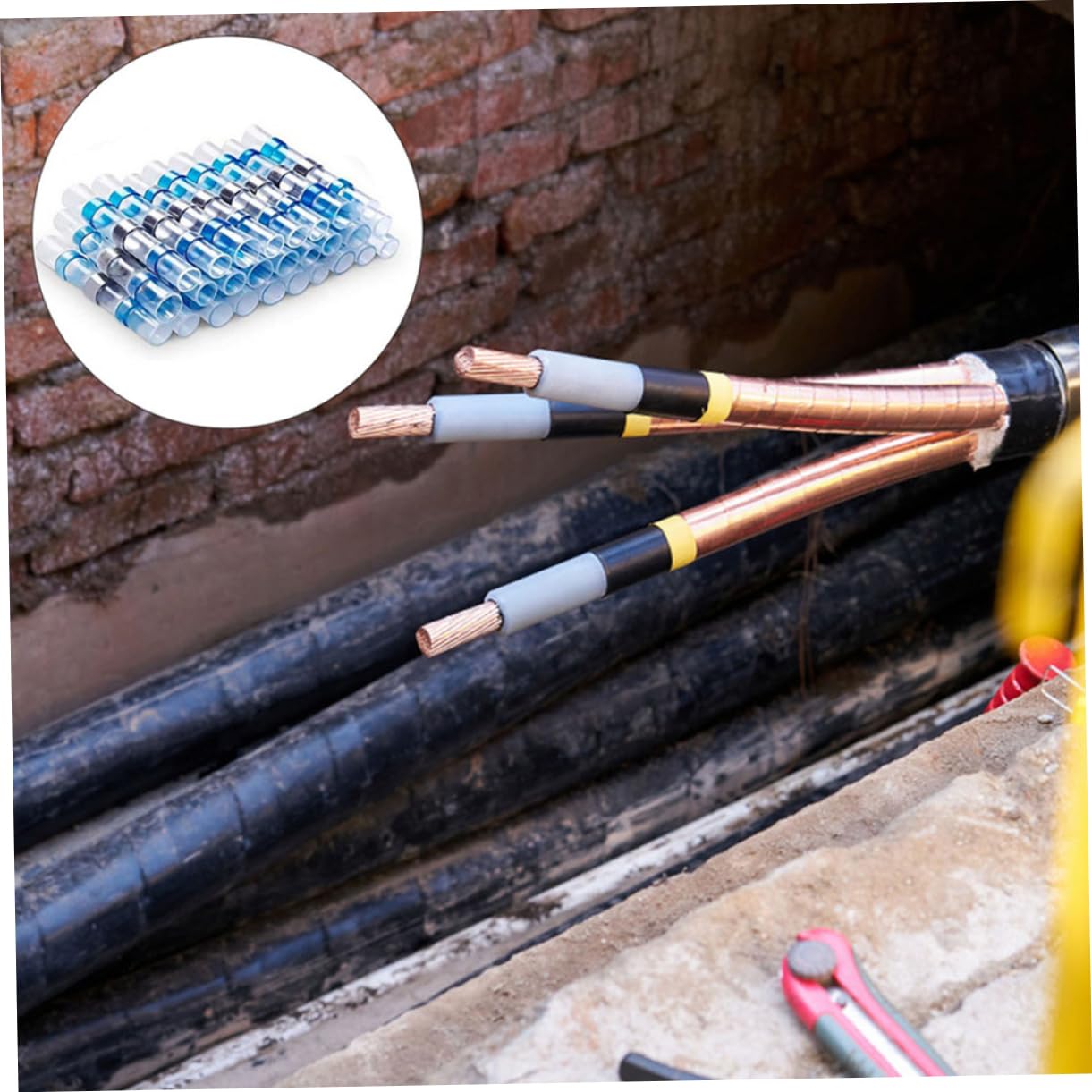 iplusmile 300pezzi Connettori Giunzione Elettrici Termoretraibili Per Cavi Kit Per Saldatura Con Maniche Isolanti Facile Installazione Per Auto e