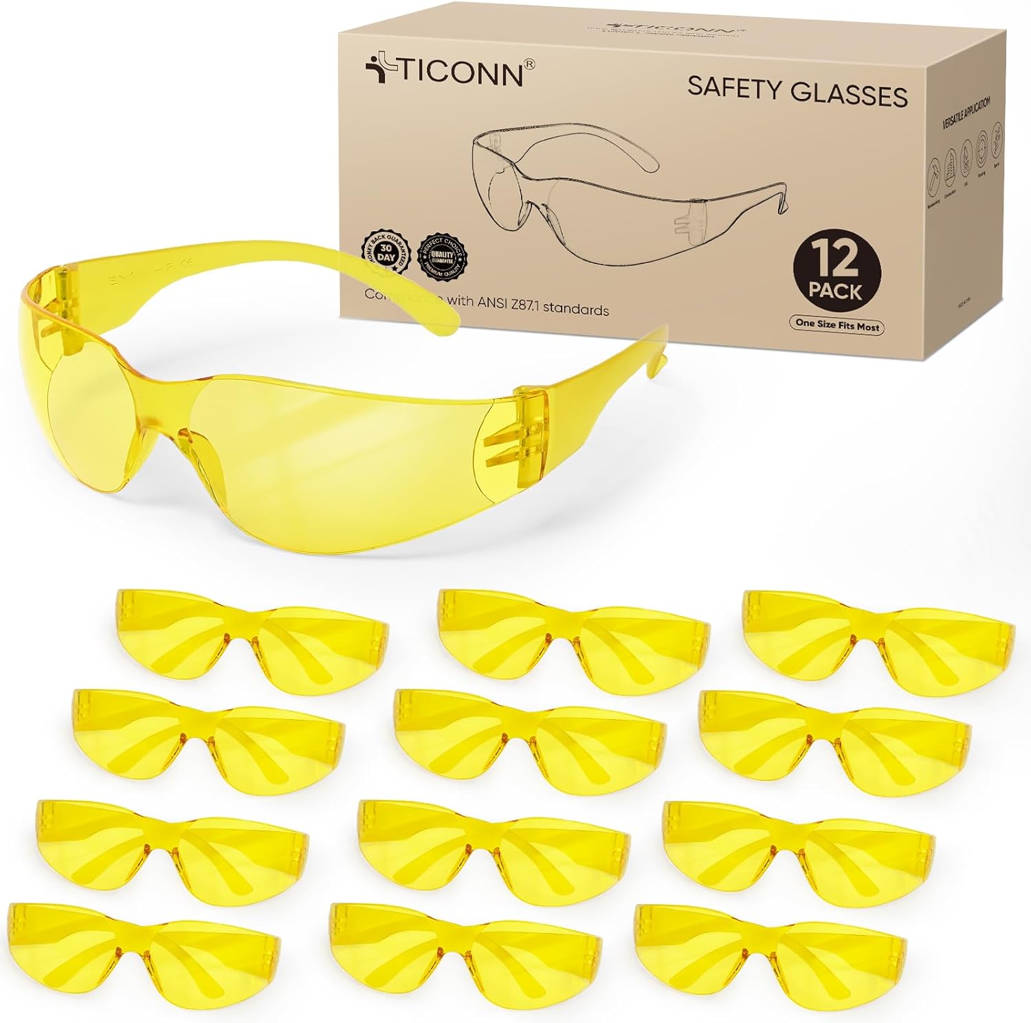 12 Pairs Yellow 12 Pairs Yellow