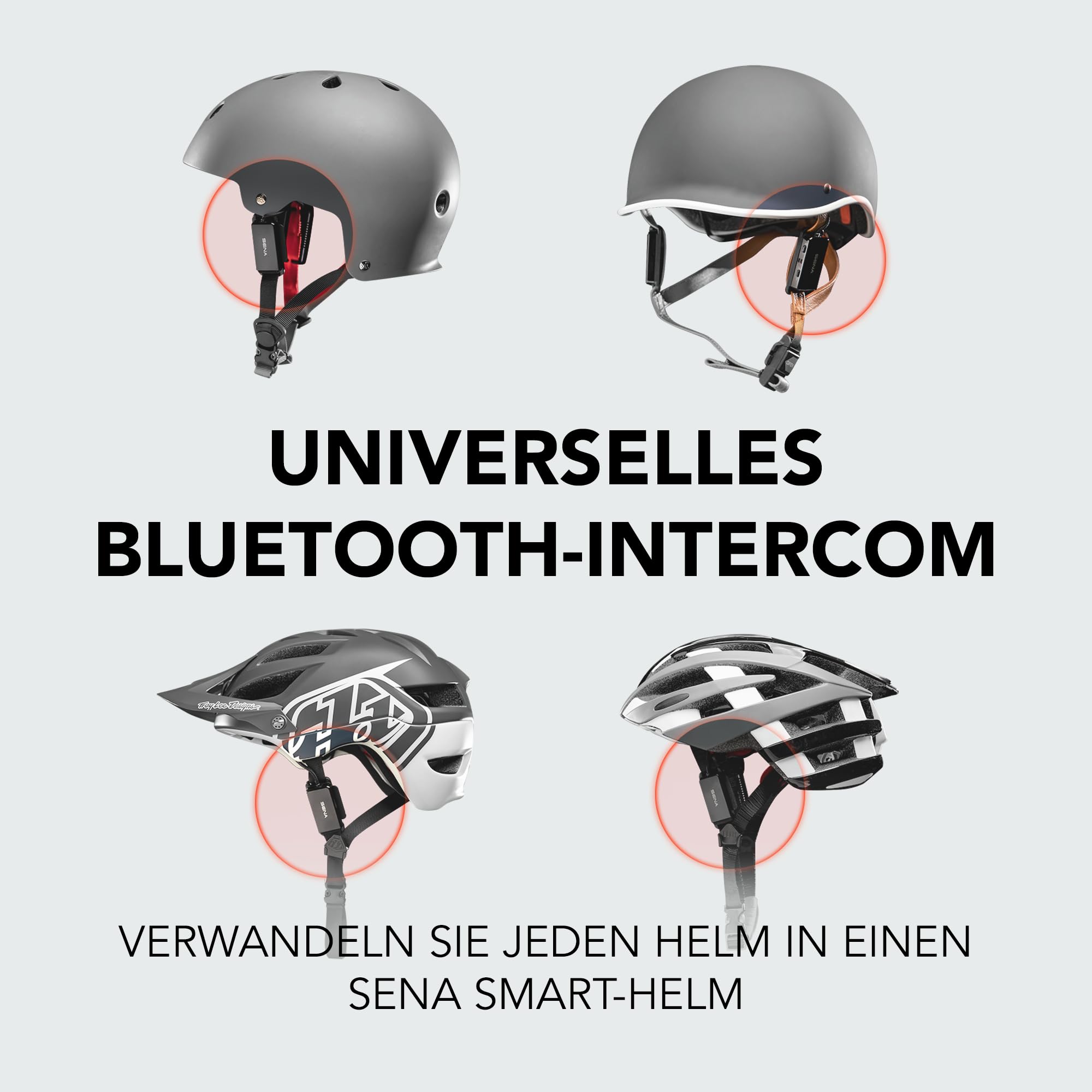 Sena pi, Universal Bluetooth Intercom Headset, passend für die meisten Rad- und Multisporthelme