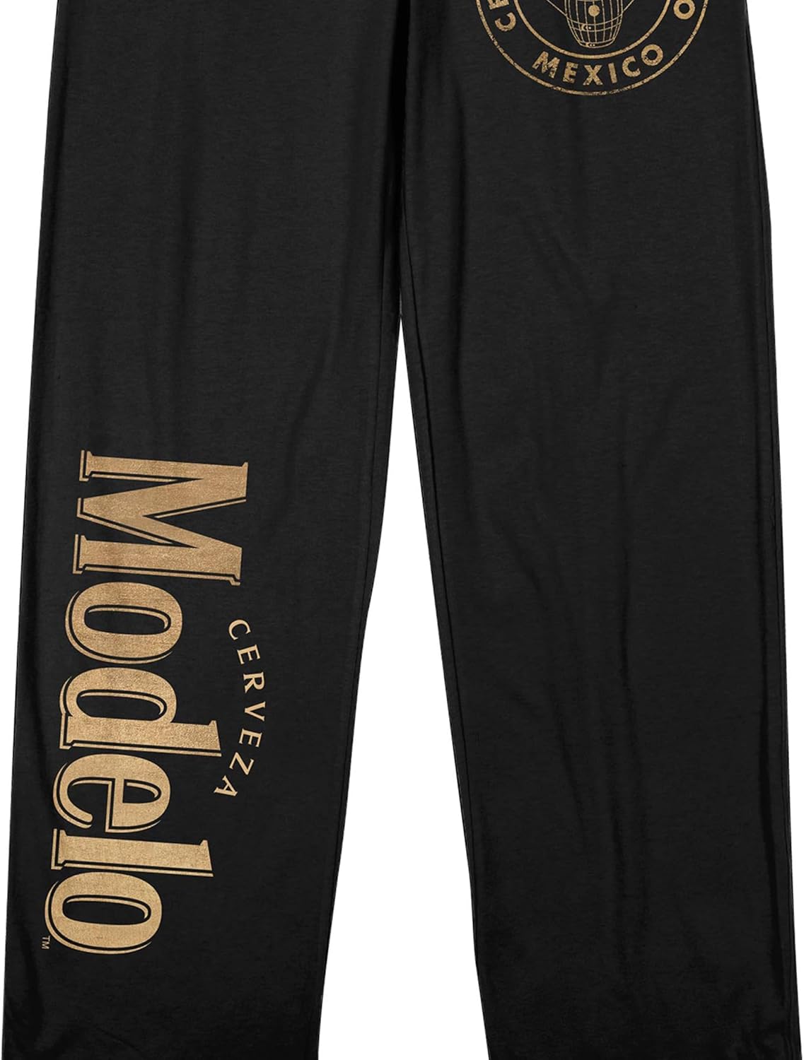 Bioworld Modelo Cerveceria Stamp Men's Black Sleep Pajama Pants - Image 3