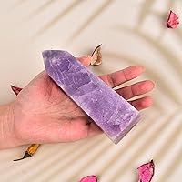 Vista 178 de JIC Gem Extra Large Rare Dendritic Jade Crystal Tower Natural Quartz Crystal Tower Point Wand Large Crystals and Stone Energy Crystal Wand Home