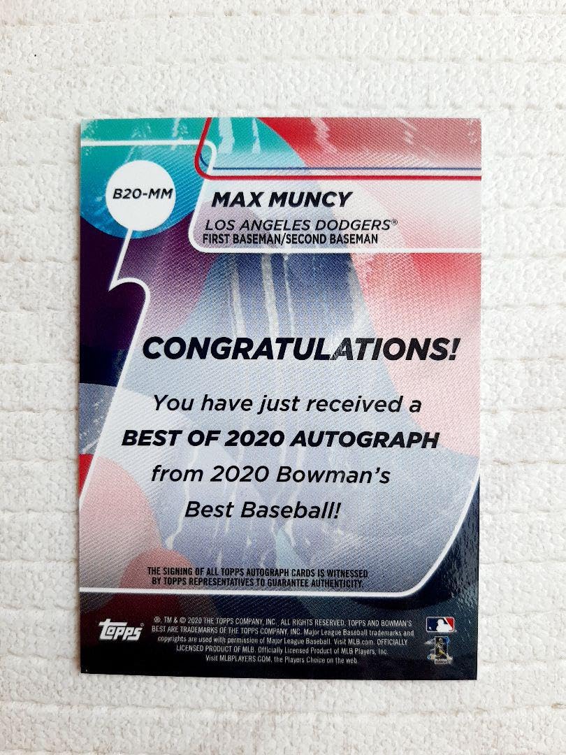 Amazon.co.jp: MAX MUNCY マックスマンシー サインカード シリアル