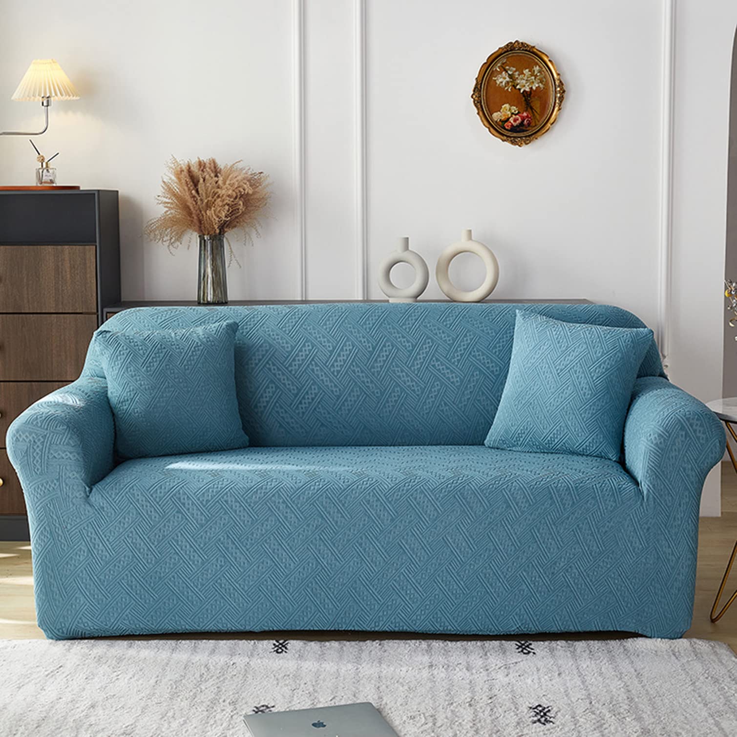 SDYdsgE sofa cover， 3D Sofa Cover High Stretch Slipcover for 1 Seater