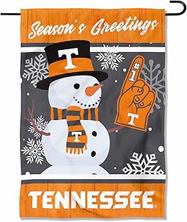 Tennessee Volunteers Holiday Winter Snow Garden Banner Flag