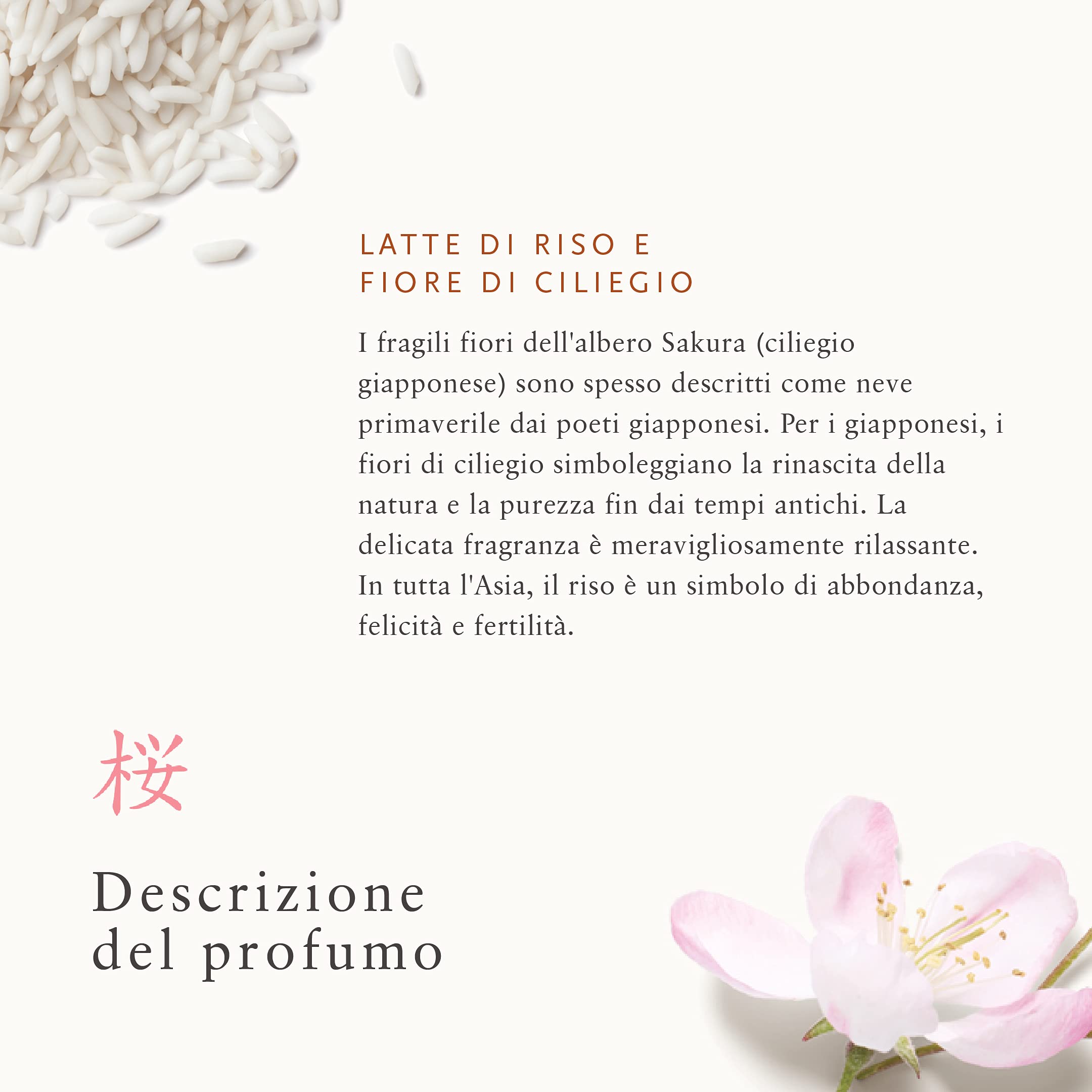 RITUALS Sakura Home Decor - Candela profumata con fiori di ciliegio e latte di riso, 290 g