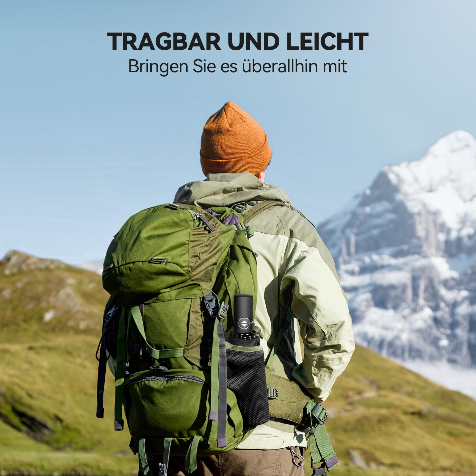 TECKNET Regenschirm Sturmfest für Regen, Automatik Groß Taschenschirm mit 10 Rippen, 104 cm Windsicher Schirm, Faltbar Kompakte Reise Golf Umbrella für Herren und Damen