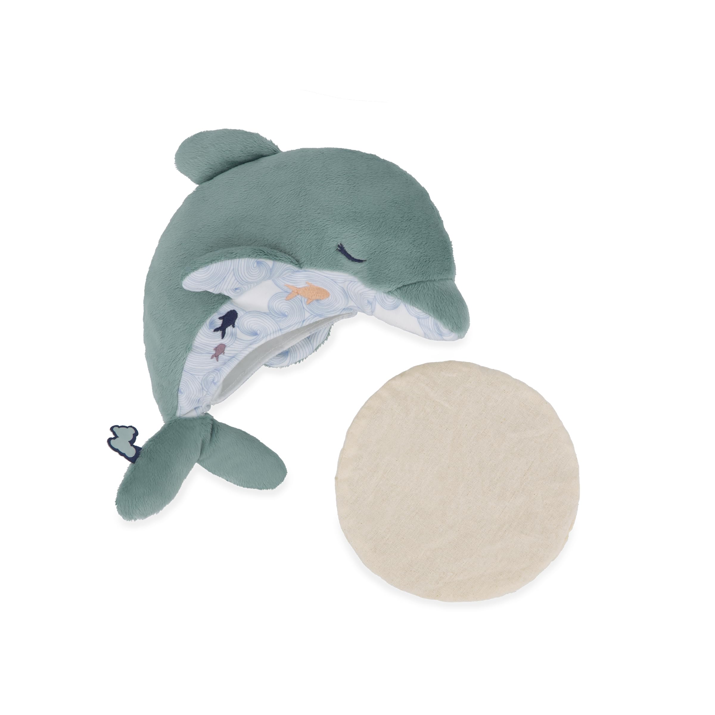 Kaloo - Hot & Cold Warmer - Dolphin Plush - Filled with Clay - Pain Relief - Blue - from Birth - K211004